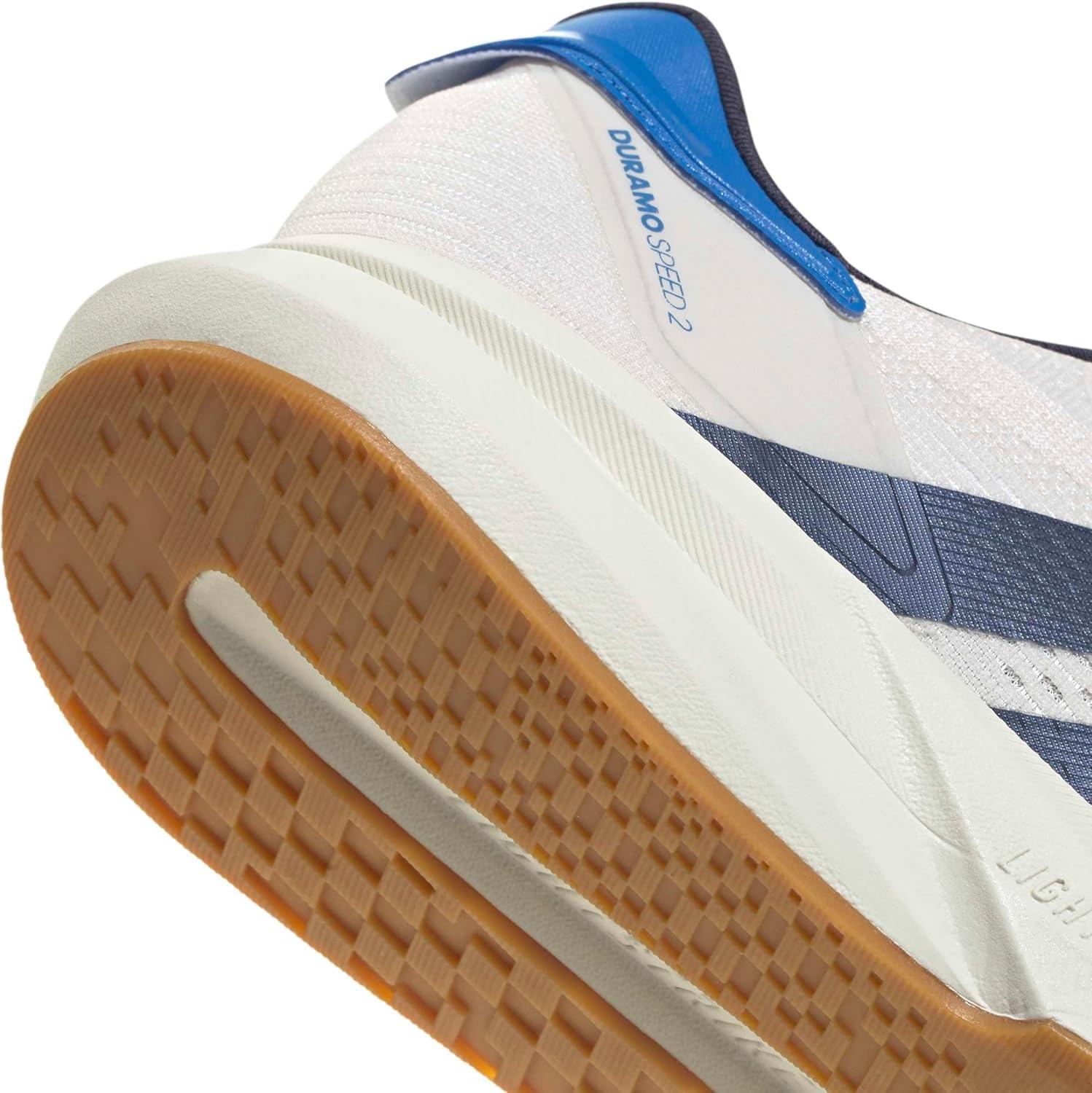 image:imageadidas Mens Duramo Speed 2 Running ShoeChalk WhiteShadow NavyRay Blue
