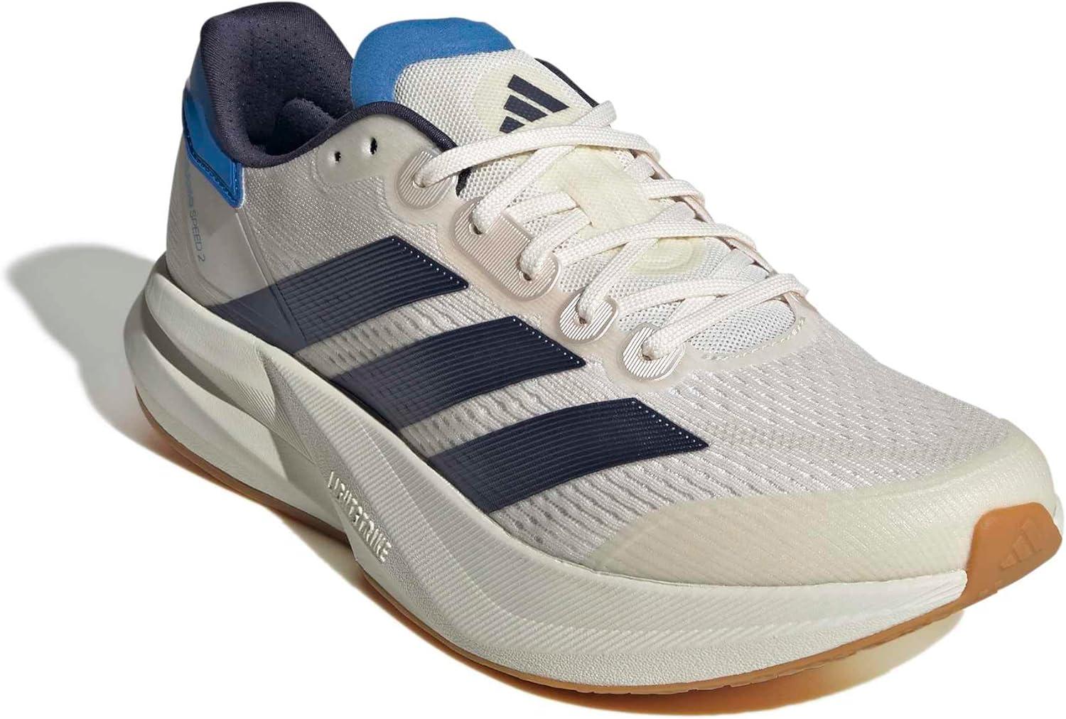 image:imageadidas Mens Duramo Speed 2 Running ShoeChalk WhiteShadow NavyRay Blue