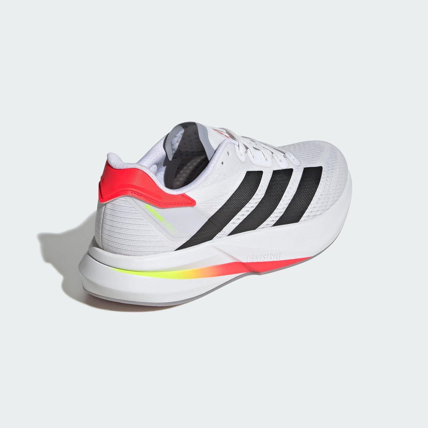 image:imageadidas Mens Duramo Speed 2 Running ShoeCloud White Core Black Lucid Red