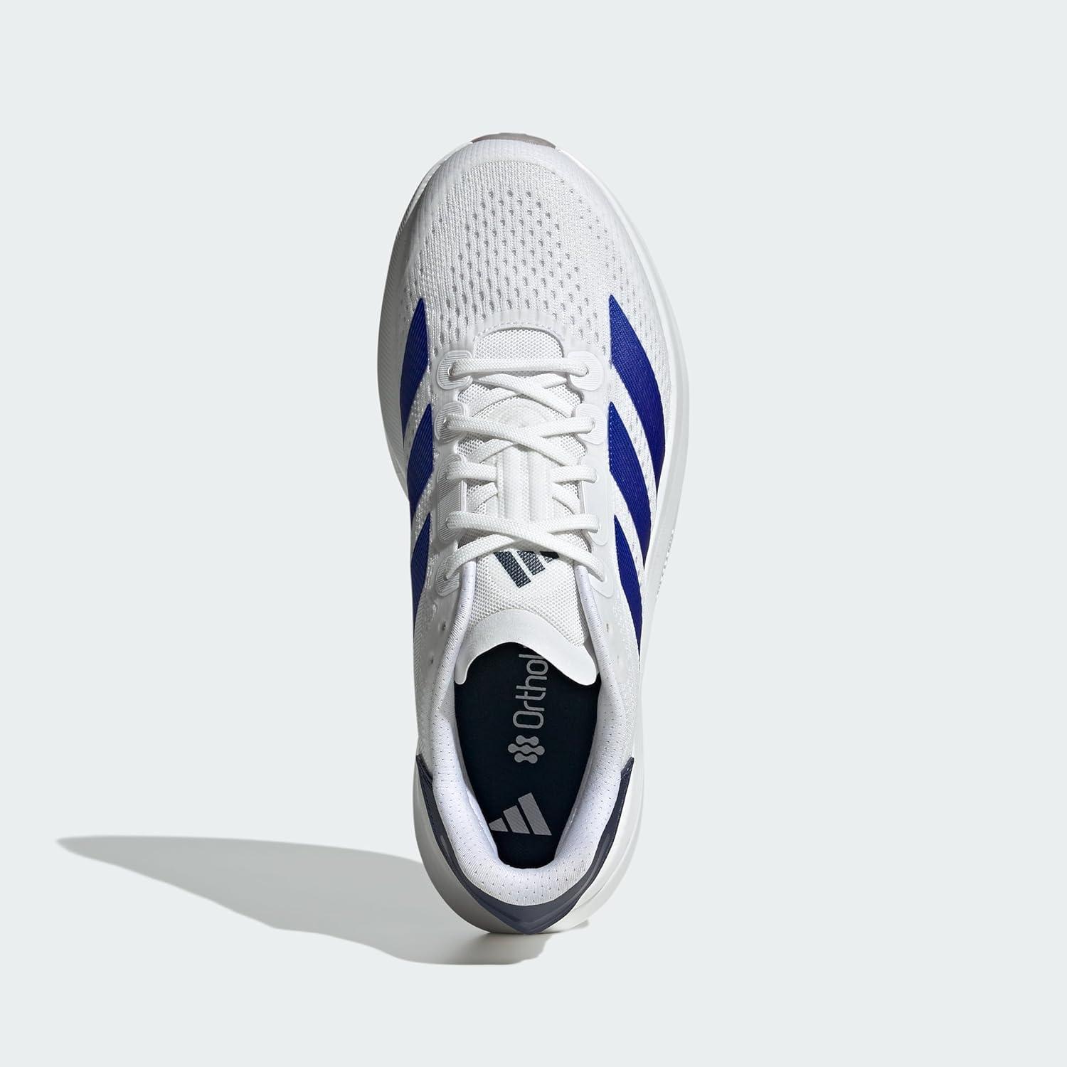 image:imageadidas Mens Duramo Speed 2 Running ShoeCloud White Lucid Blue Dark Blue