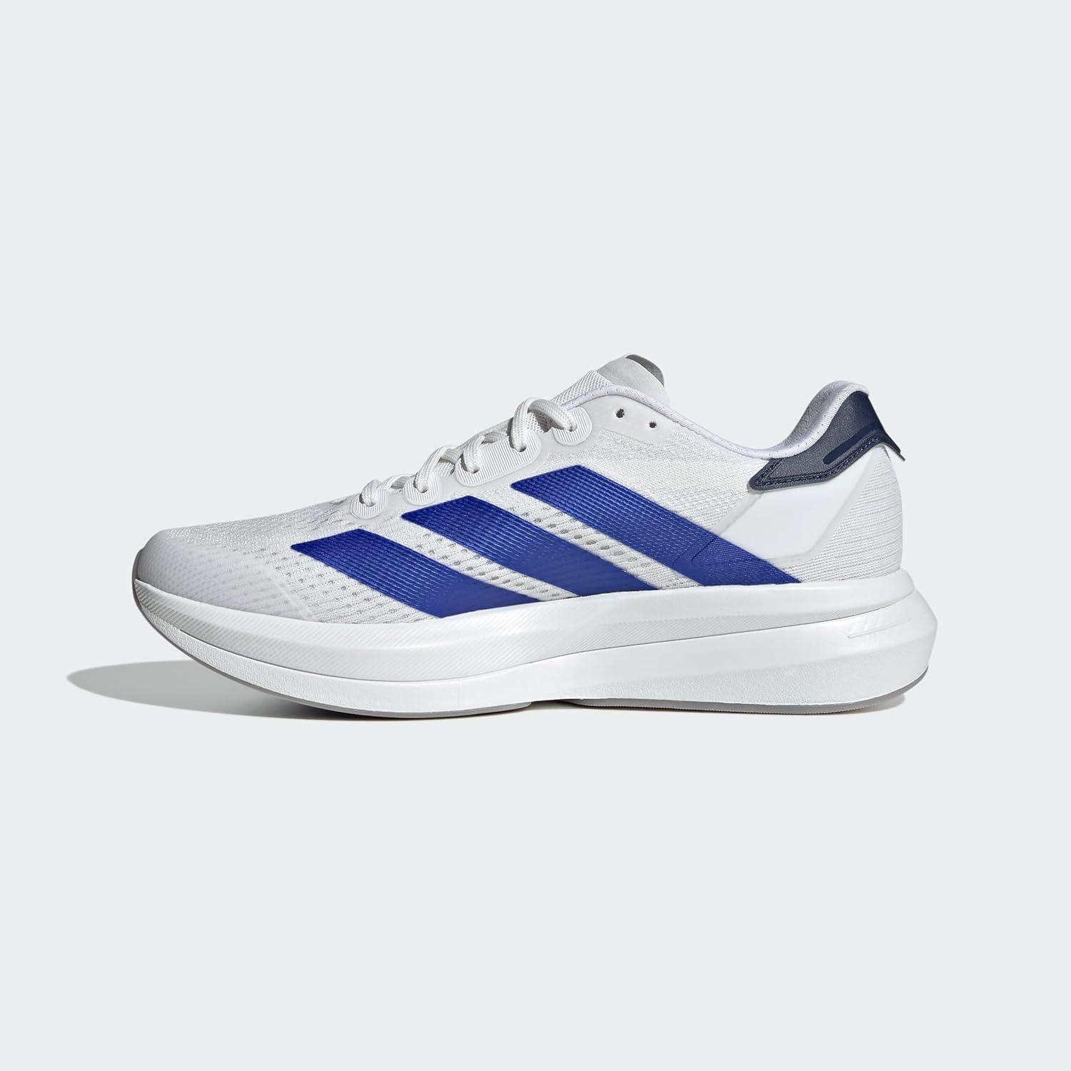 image:imageadidas Mens Duramo Speed 2 Running ShoeCloud White Lucid Blue Dark Blue
