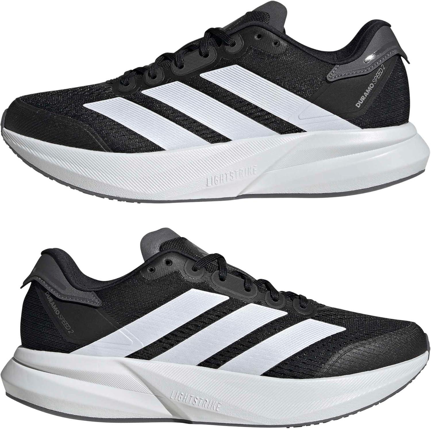 image:imageadidas Mens Duramo Speed 2 Running ShoeCore Black Cloud White Grey Five