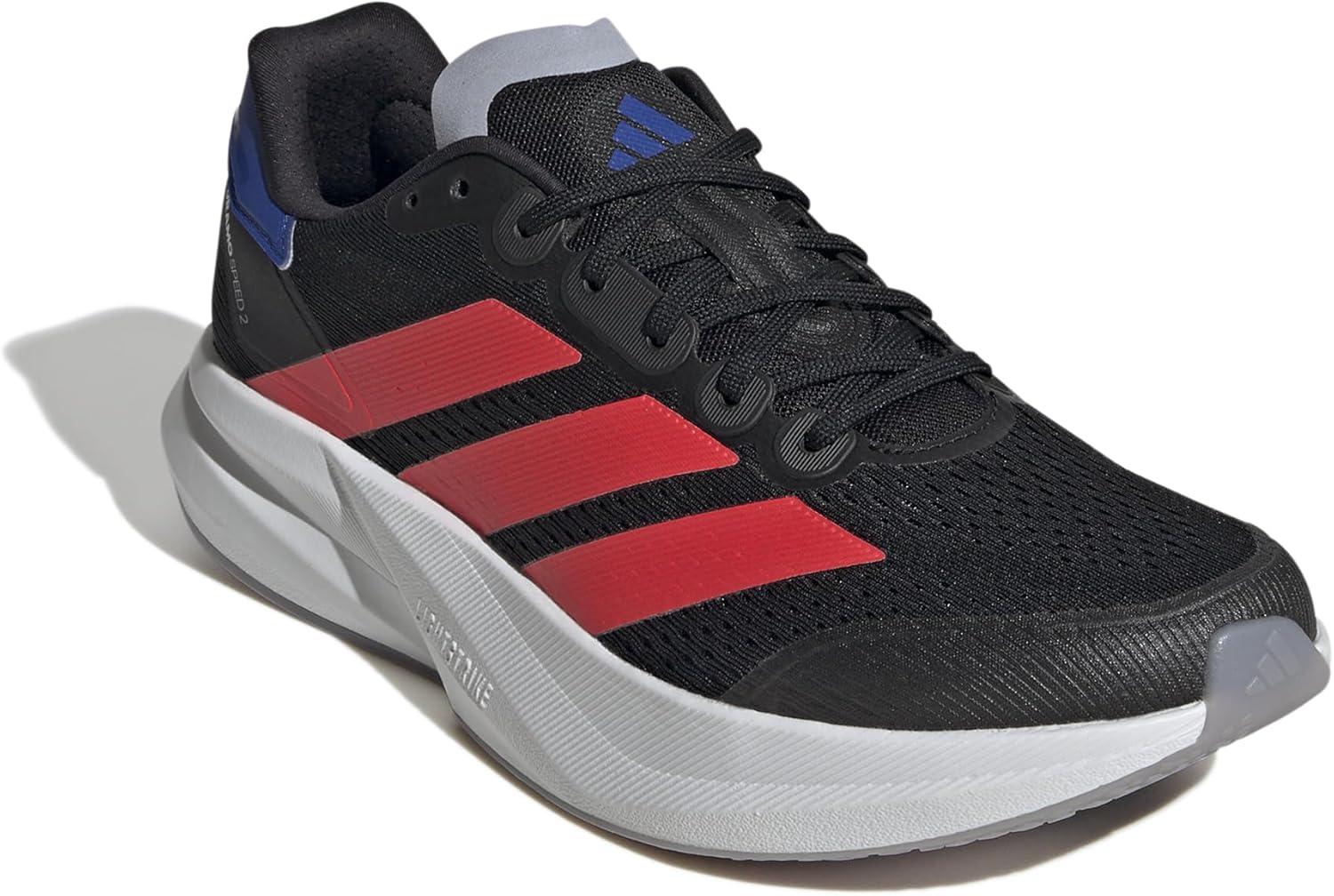 image:imageadidas Mens Duramo Speed 2 Running ShoeCore Black Lucid Red Team Royal Blue