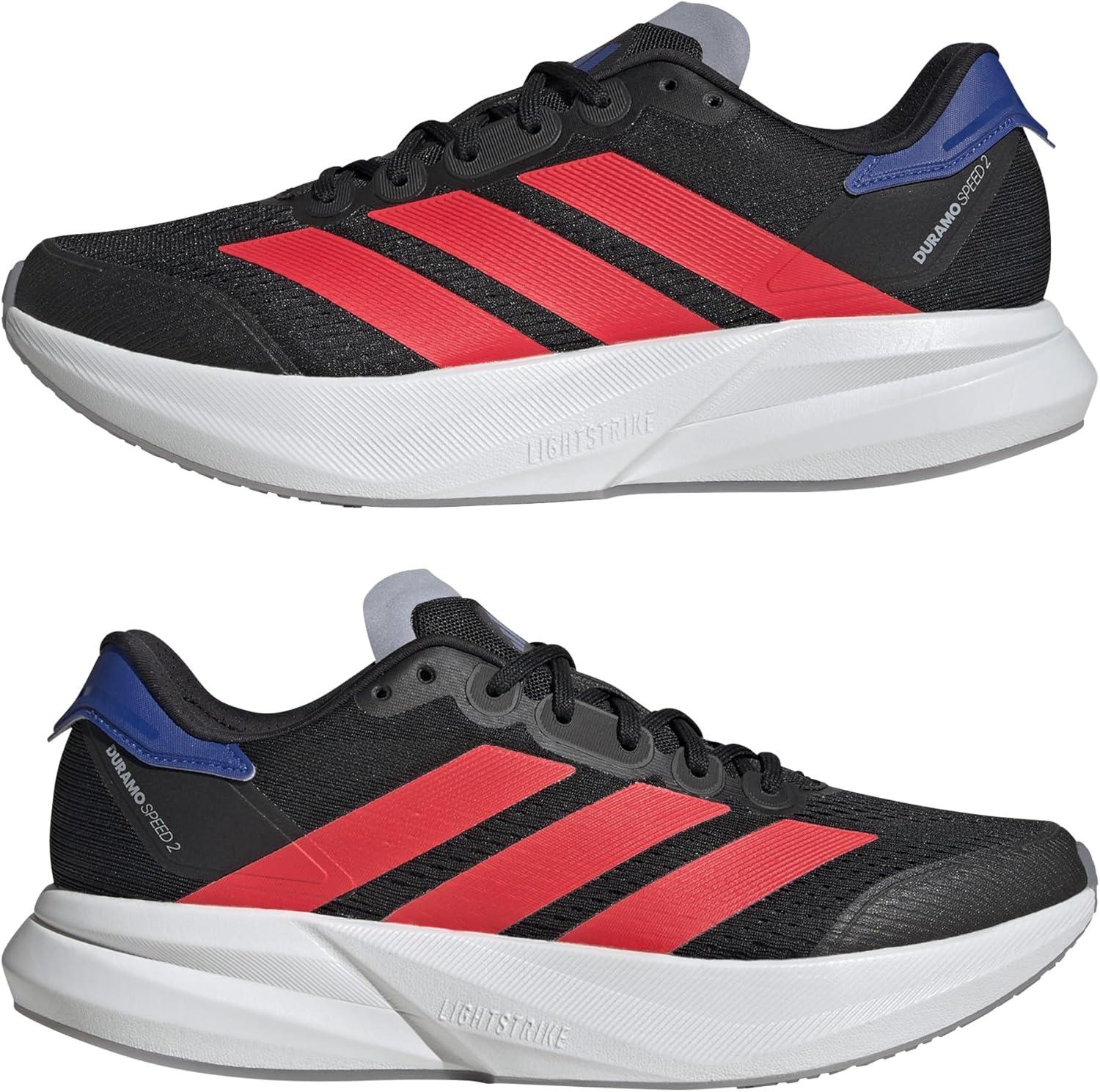 image:imageadidas Mens Duramo Speed 2 Running ShoeCore Black Lucid Red Team Royal Blue