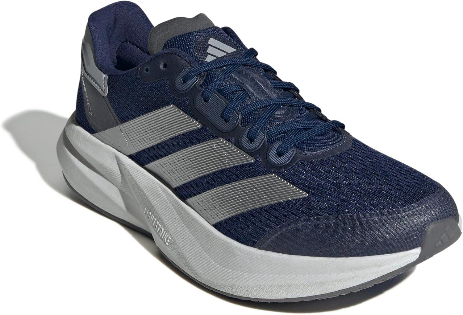 image:imageadidas Mens Duramo Speed 2 Running ShoeDark Blue Silver Metallic Halo Silver