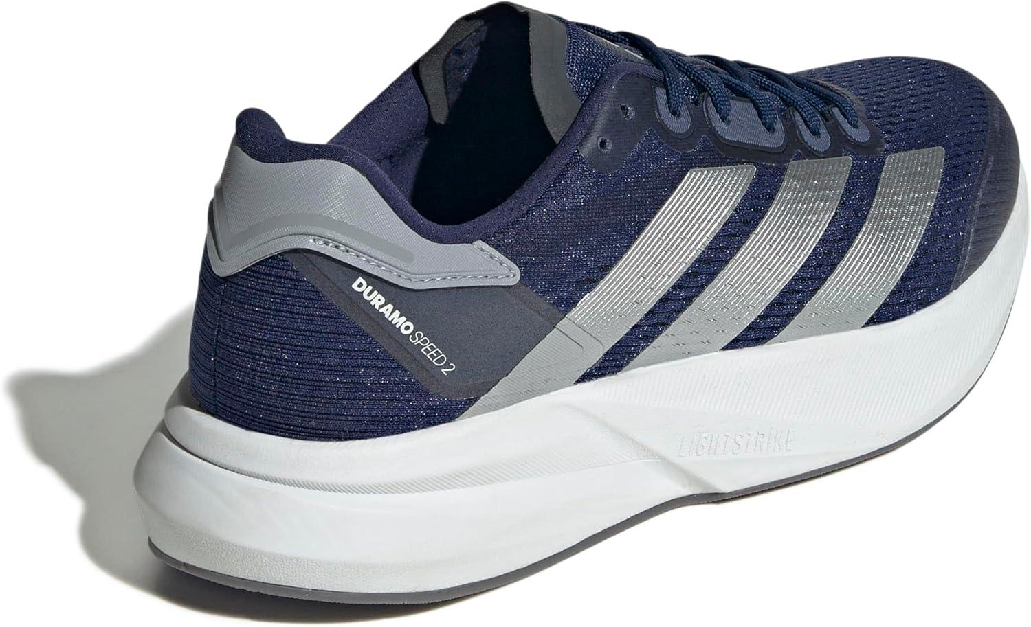 image:imageadidas Mens Duramo Speed 2 Running ShoeDark Blue Silver Metallic Halo Silver