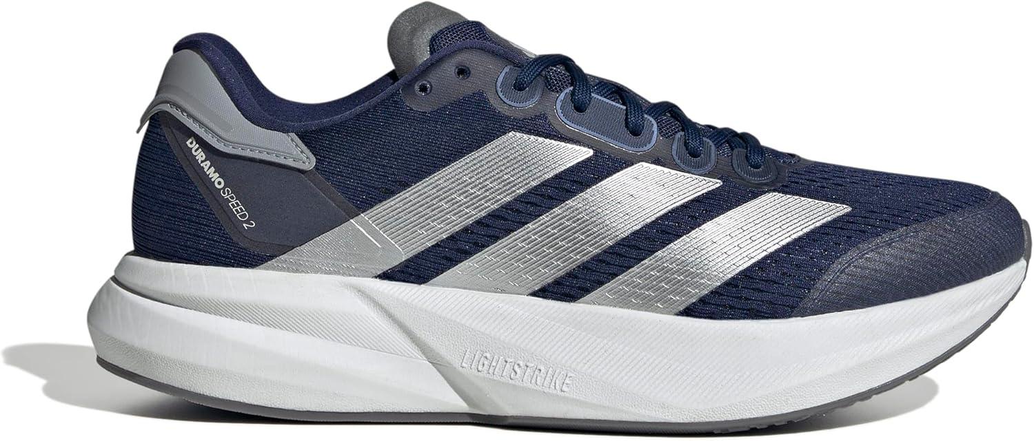 image:imageadidas Mens Duramo Speed 2 Running ShoeDark Blue Silver Metallic Halo Silver