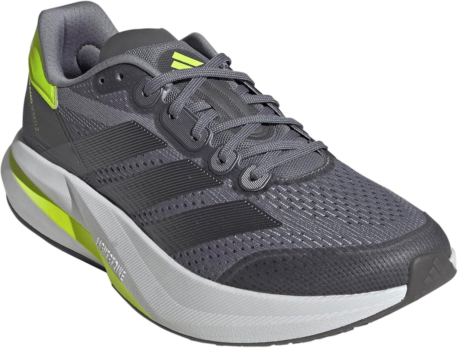 image:imageadidas Mens Duramo Speed 2 Running ShoeGreyIron MetallicLucid Lemon