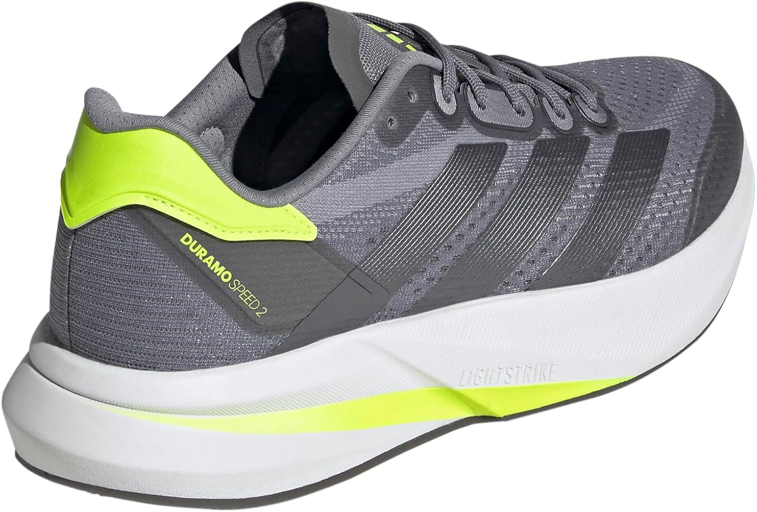 image:imageadidas Mens Duramo Speed 2 Running ShoeGreyIron MetallicLucid Lemon