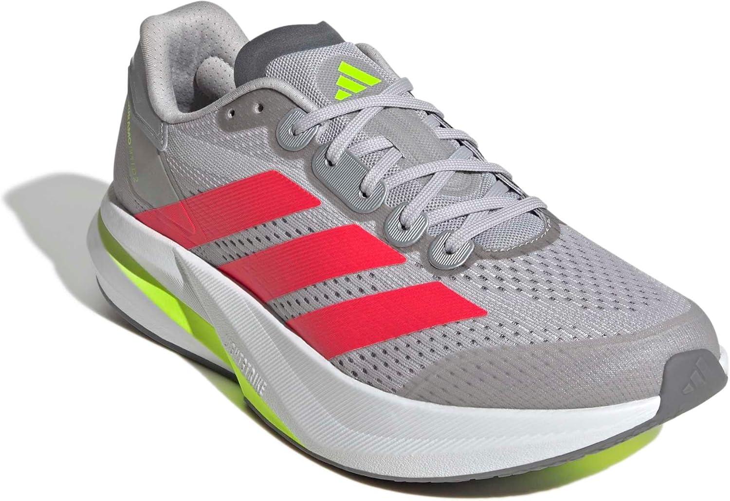 image:imageadidas Mens Duramo Speed 2 Running ShoeGreyLucid RedLucid Lemon