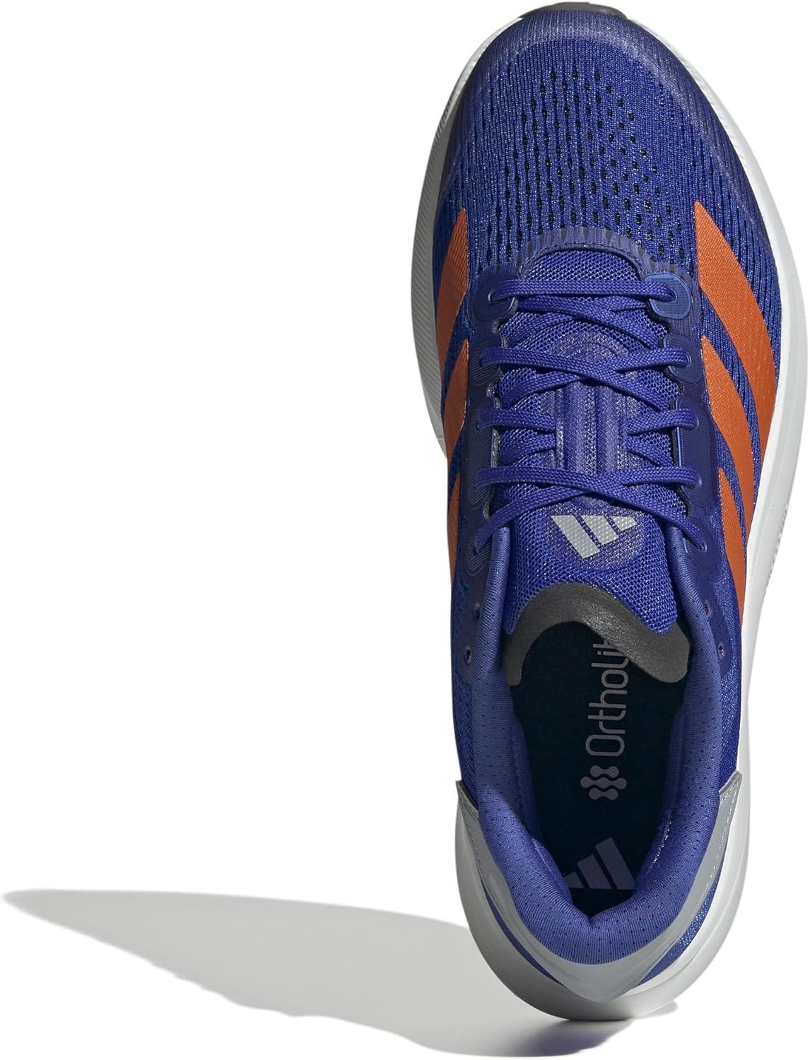 image:imageadidas Mens Duramo Speed 2 Running ShoeLucid Blue Impact Orange Halo Silver