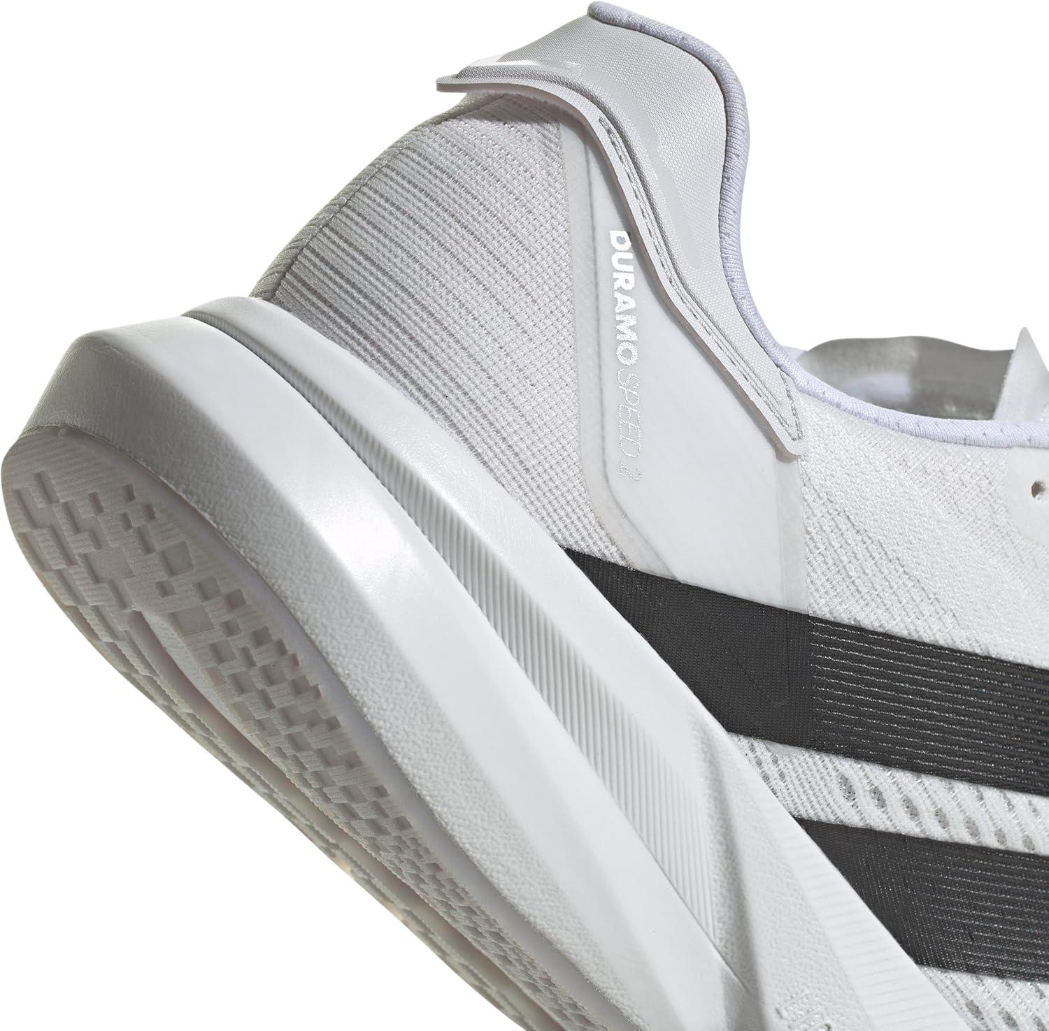 image:imageadidas Mens Duramo Speed 2 Running ShoeWhiteBlackHalo Silver