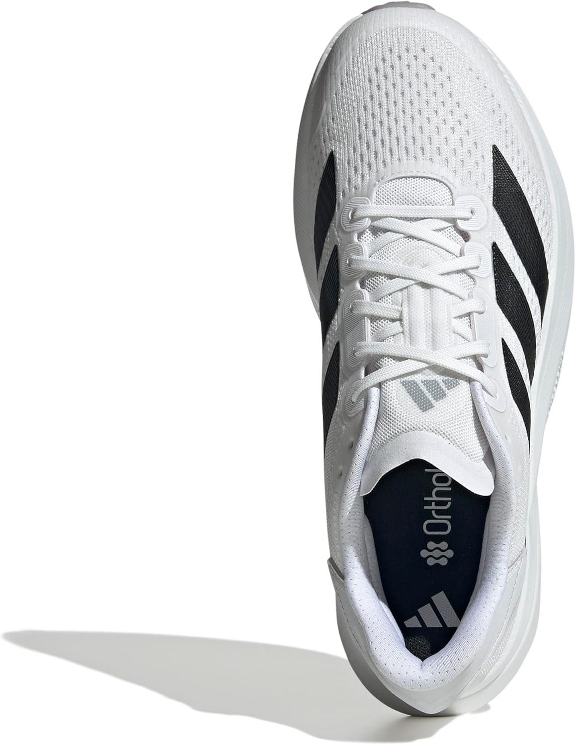image:imageadidas Mens Duramo Speed 2 Running ShoeWhiteBlackHalo Silver