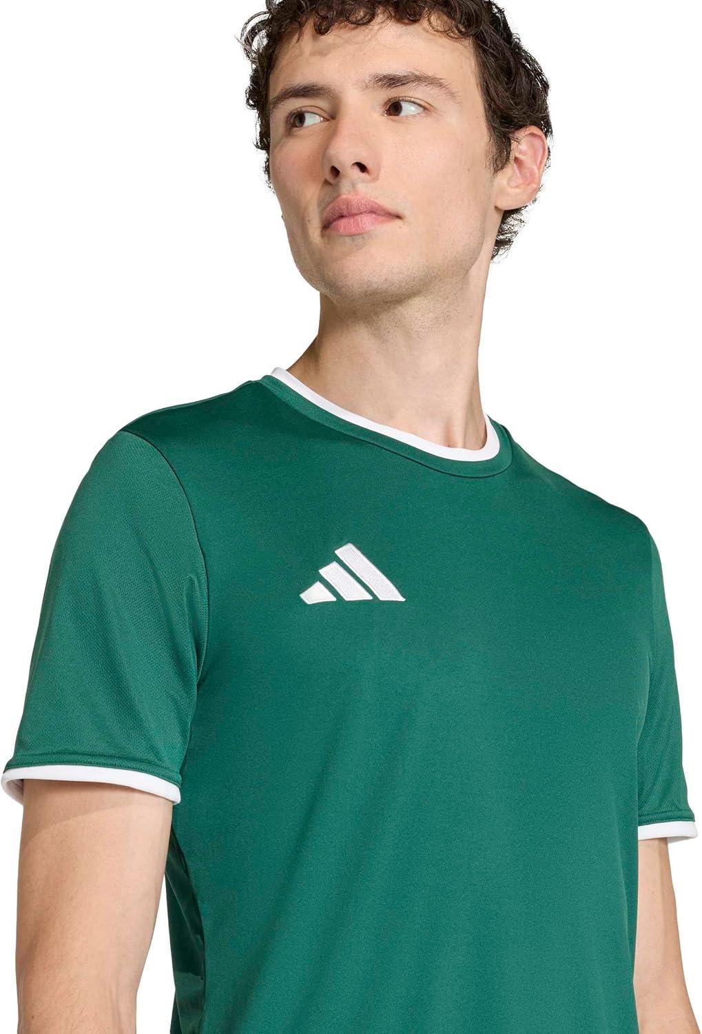 image:imageadidas Mens Entrada 26 JerseyTeam Dark GreenWhite