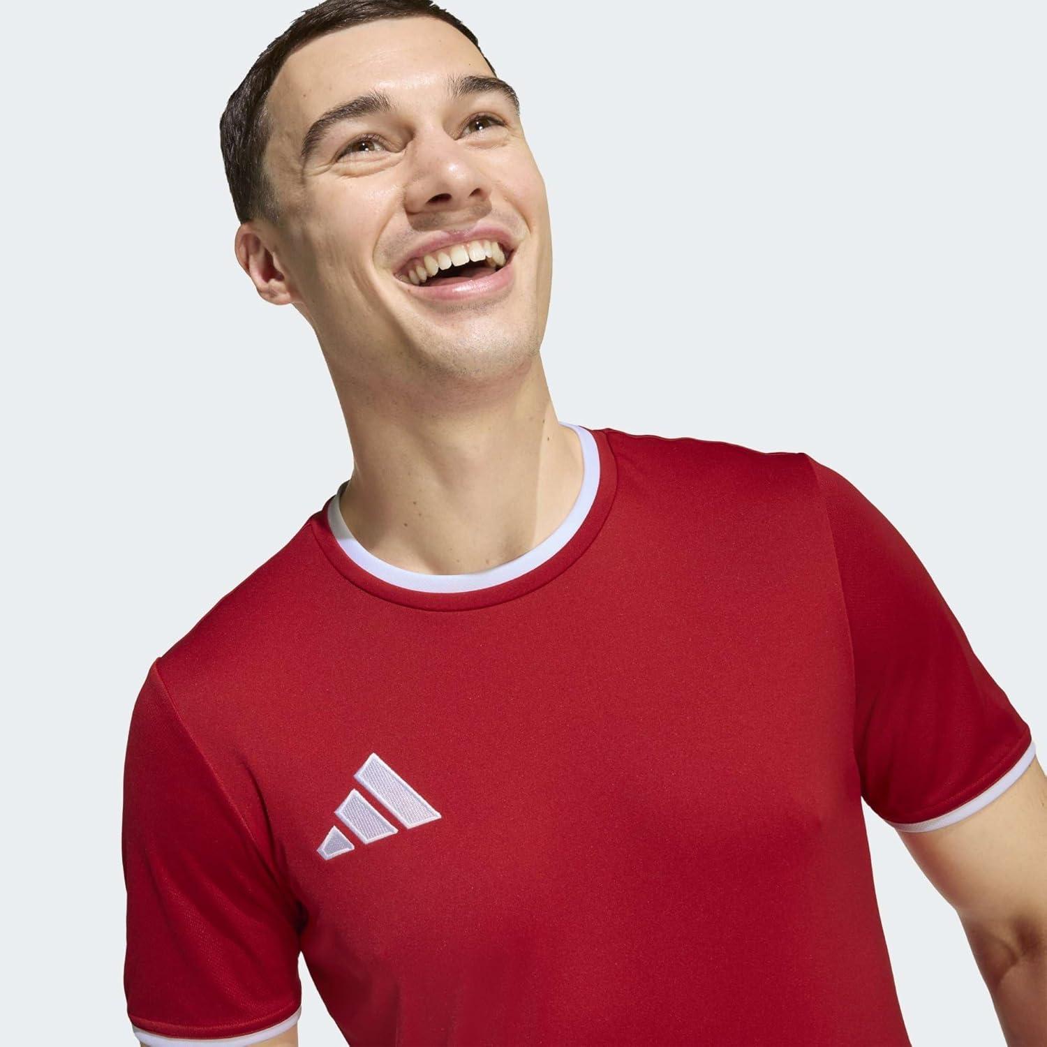 image:imageadidas Mens Entrada 26 JerseyTeam Power RedWhite