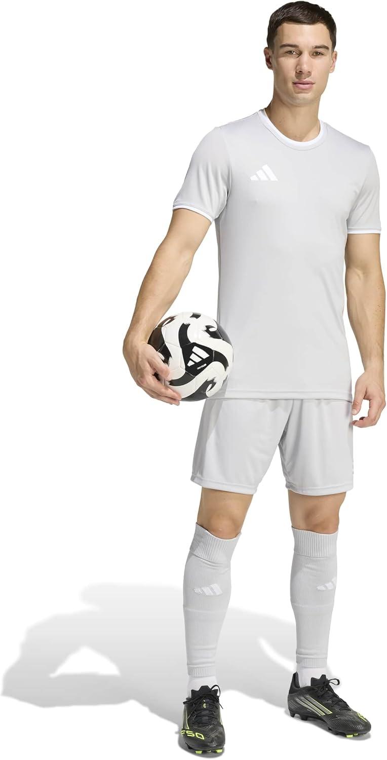 image:imageadidas Mens Entrada 26 ShortsTeam Light GreyWhite