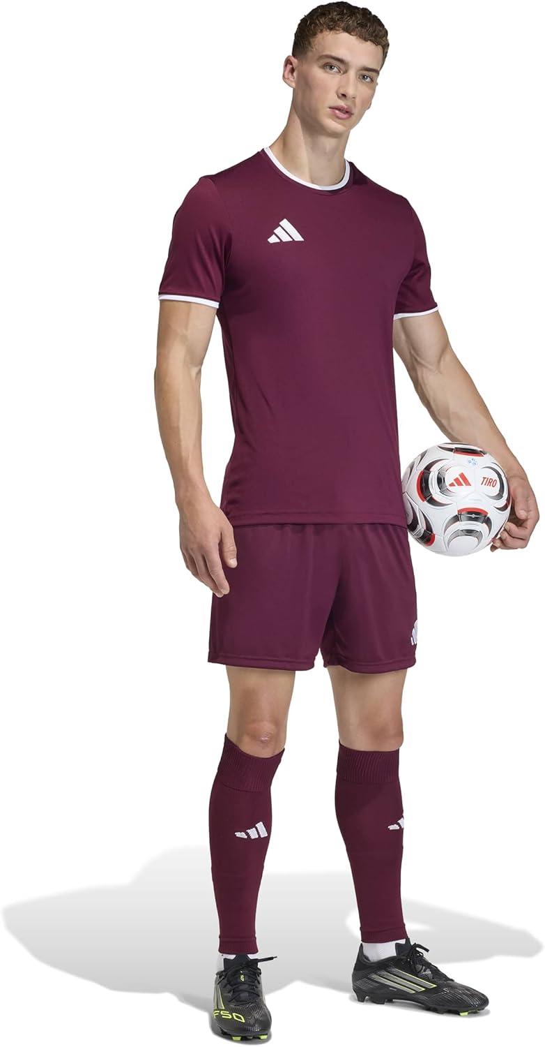 image:imageadidas Mens Entrada 26 ShortsTeam MaroonWhite