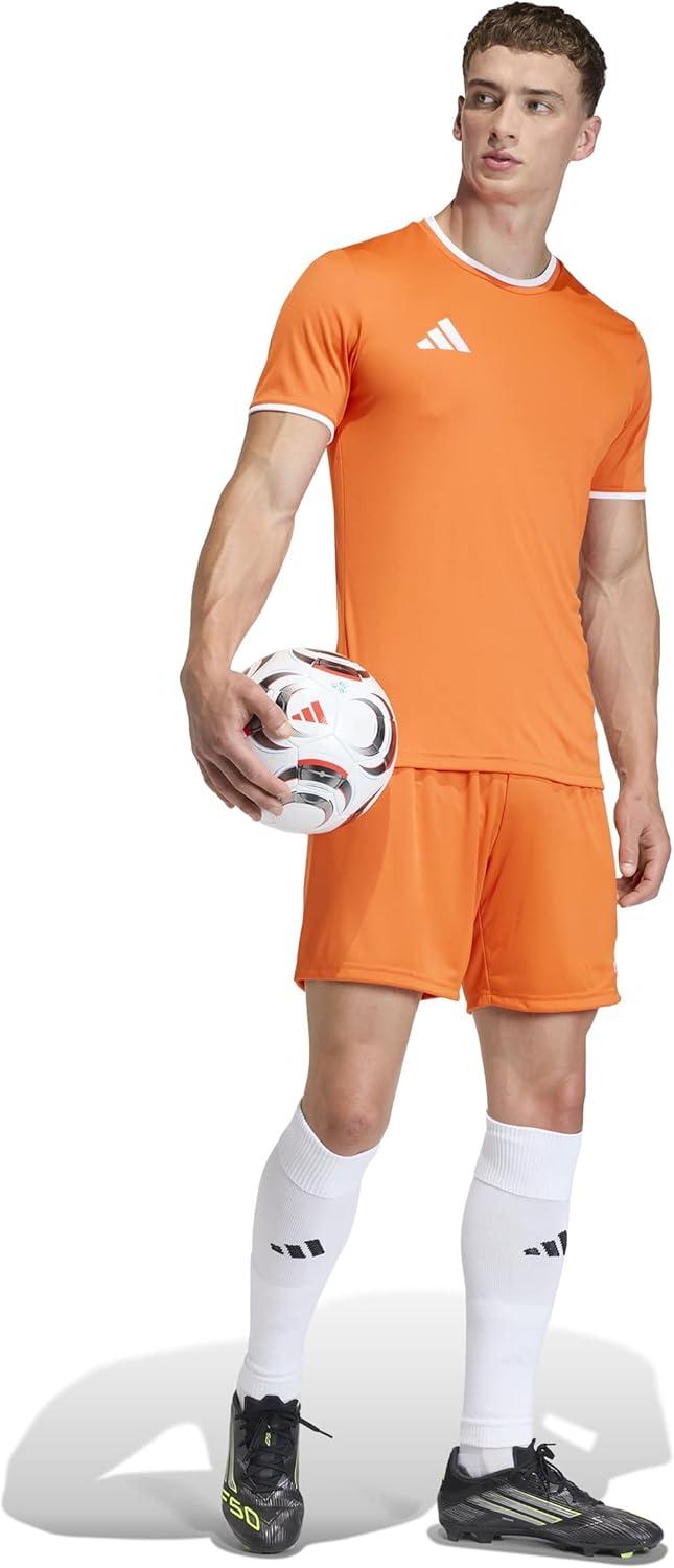 image:imageadidas Mens Entrada 26 ShortsTeam OrangeWhite