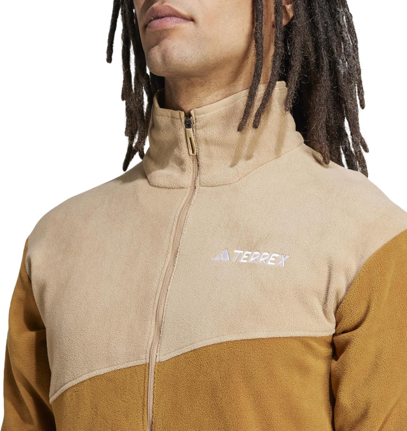 image:imageadidas Mens Terrex Multi FullZip Fleece Hiking JacketBronze StrataCardboard
