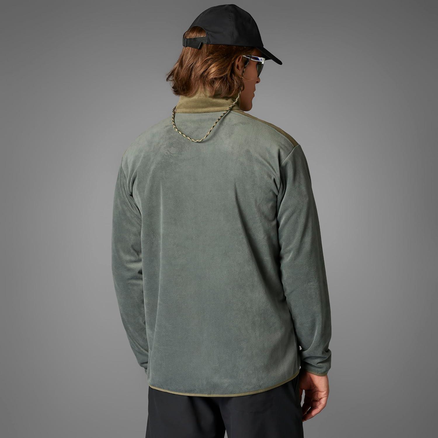 image:imageadidas Mens Terrex Multi FullZip Fleece Hiking JacketIvyOlive Strata