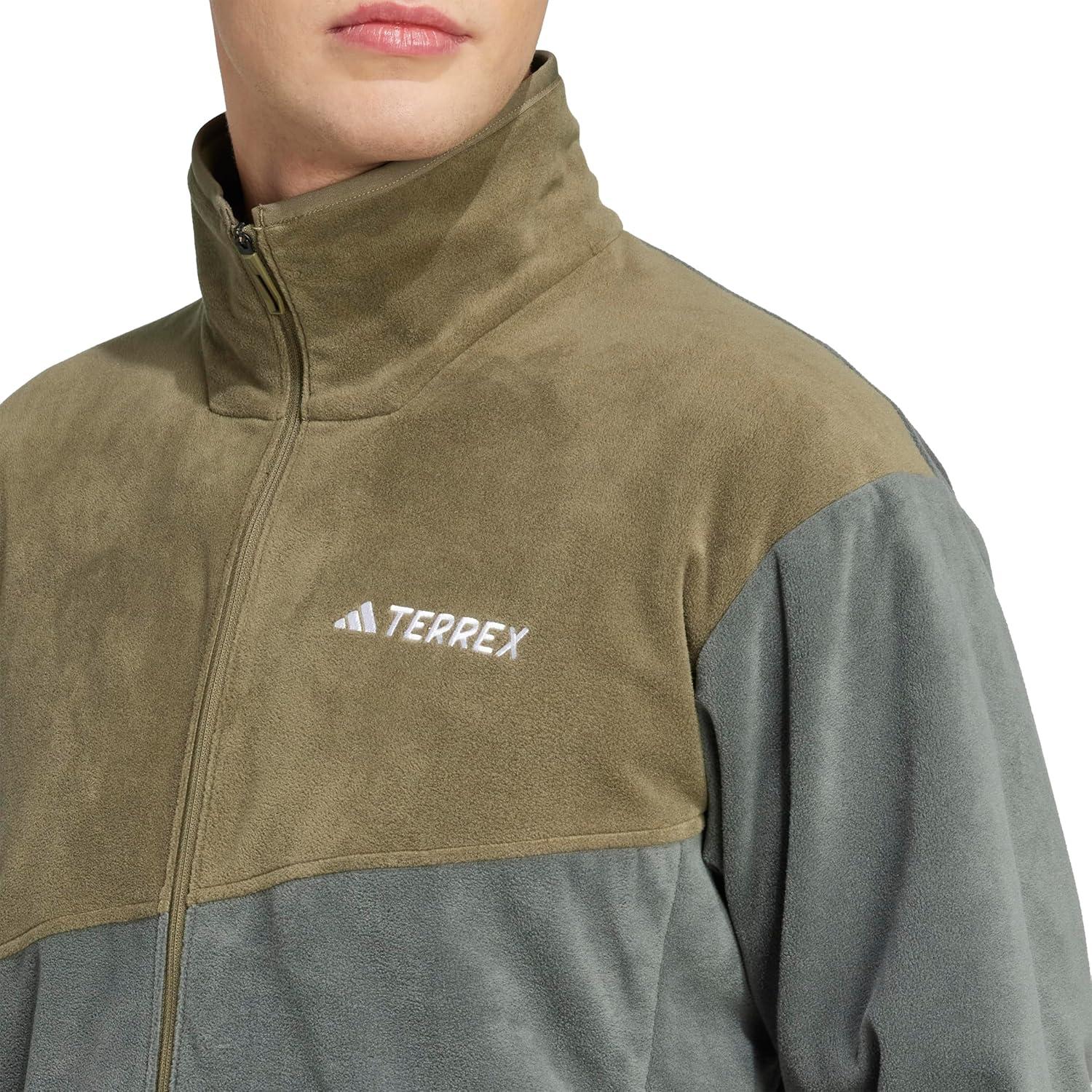 image:imageadidas Mens Terrex Multi FullZip Fleece Hiking JacketIvyOlive Strata