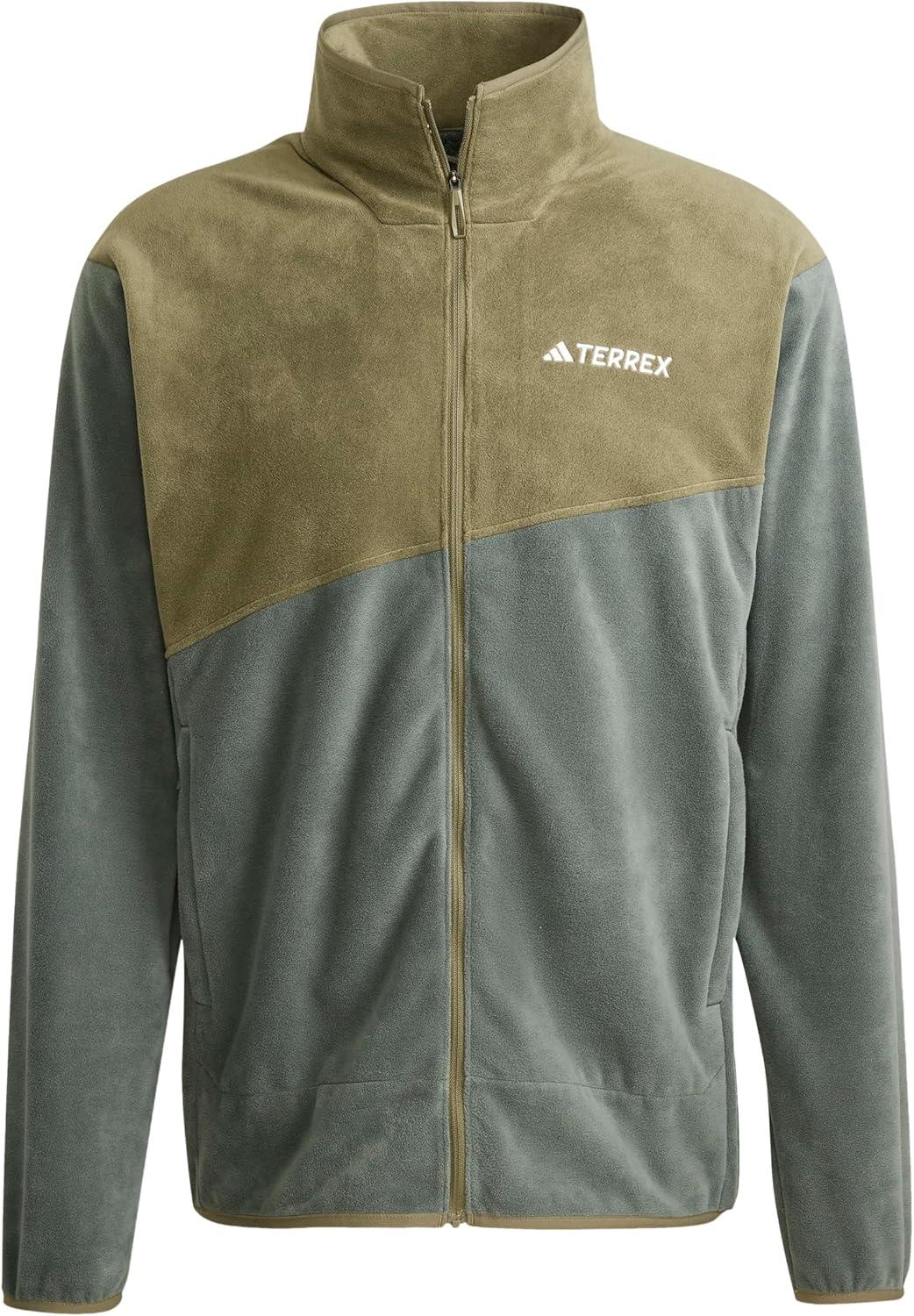 image:imageadidas Mens Terrex Multi FullZip Fleece Hiking JacketIvyOlive Strata