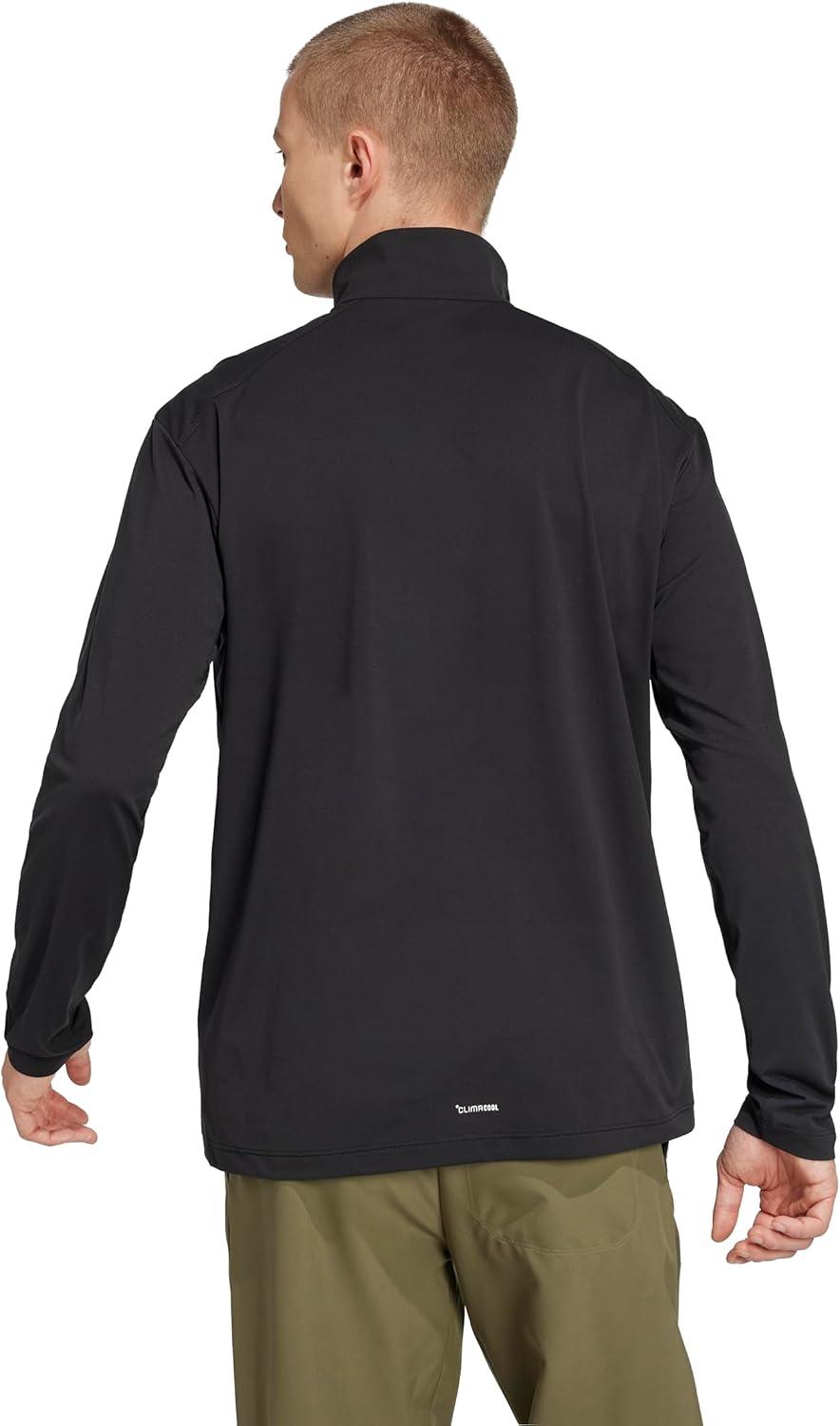 image:imageadidas Mens Terrex Multi HalfZip Long Sleeve Hiking TShirtBlack