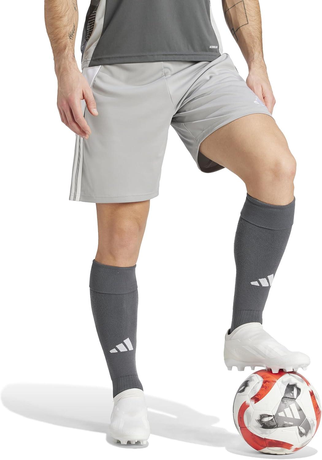 image:imageadidas Mens Tiro 24 ShortsTeam Mid GreyWhite