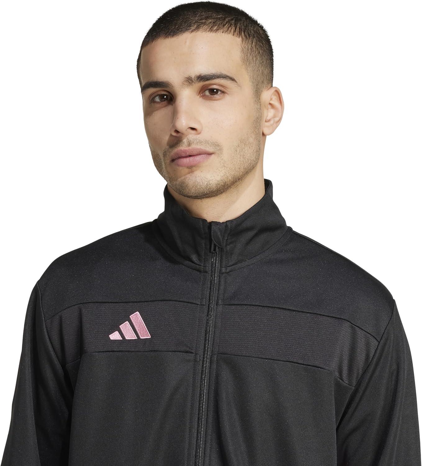 image:imageadidas Mens Tiro 25 Essentials Training Track TopBlackEasy PinkWhite