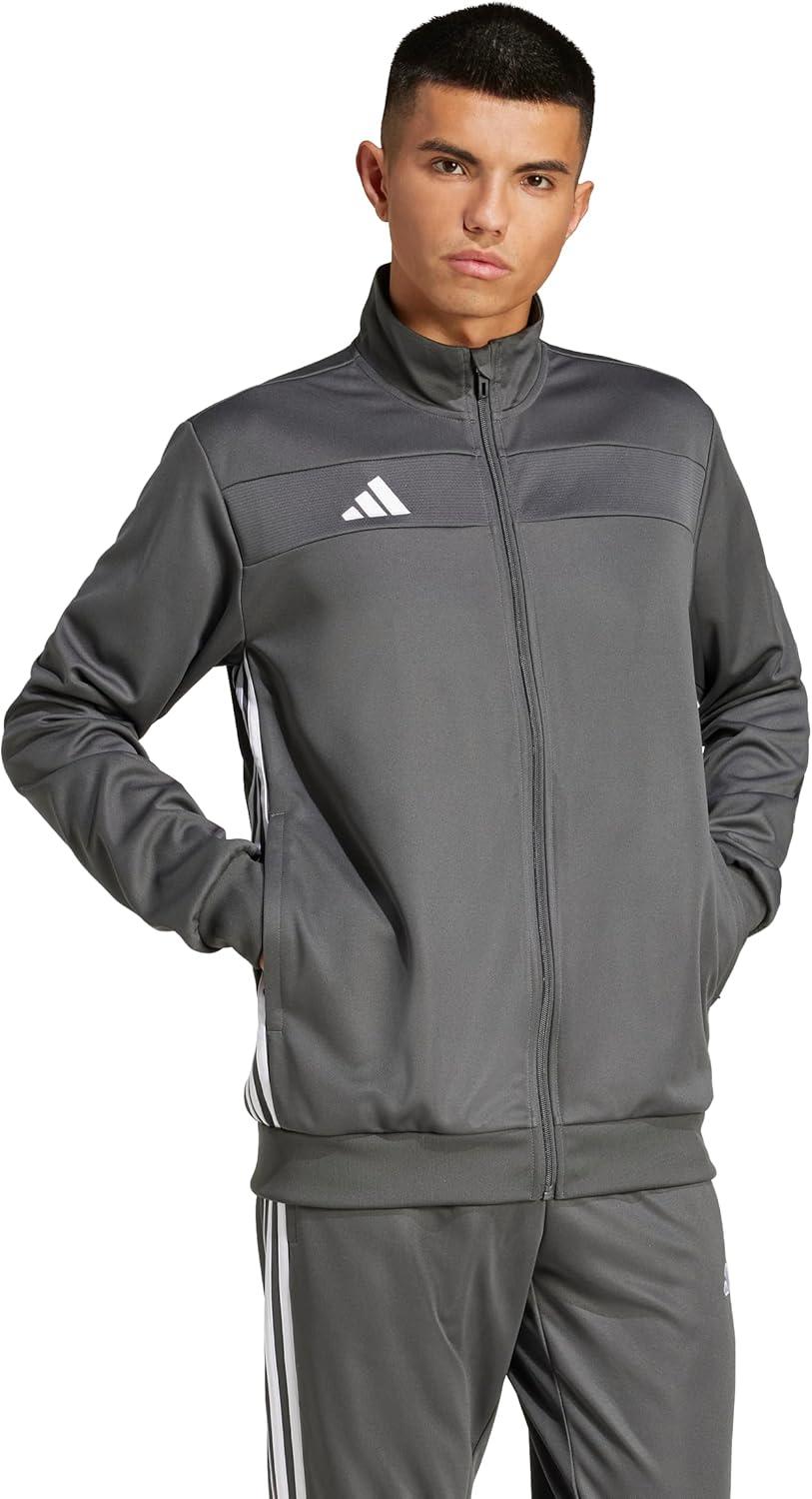 image:imageadidas Mens Tiro 25 Essentials Training Track TopGreyWhite