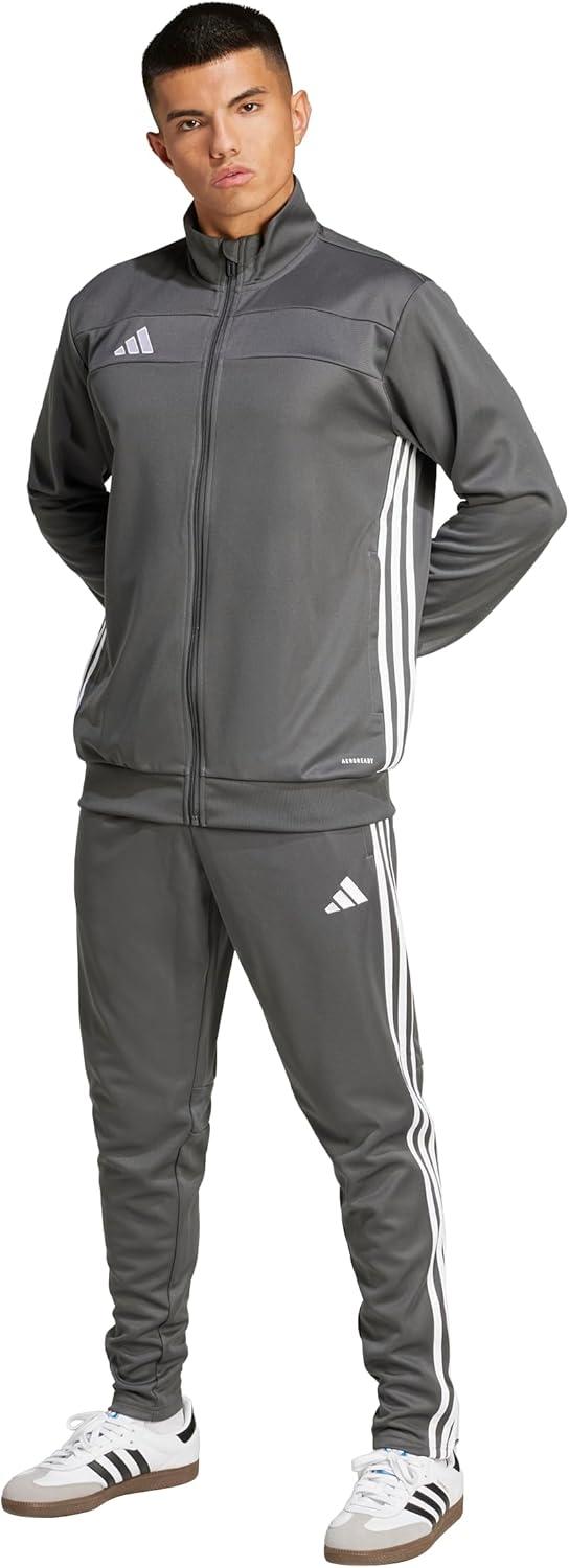 image:imageadidas Mens Tiro 25 Essentials Training Track TopGreyWhite