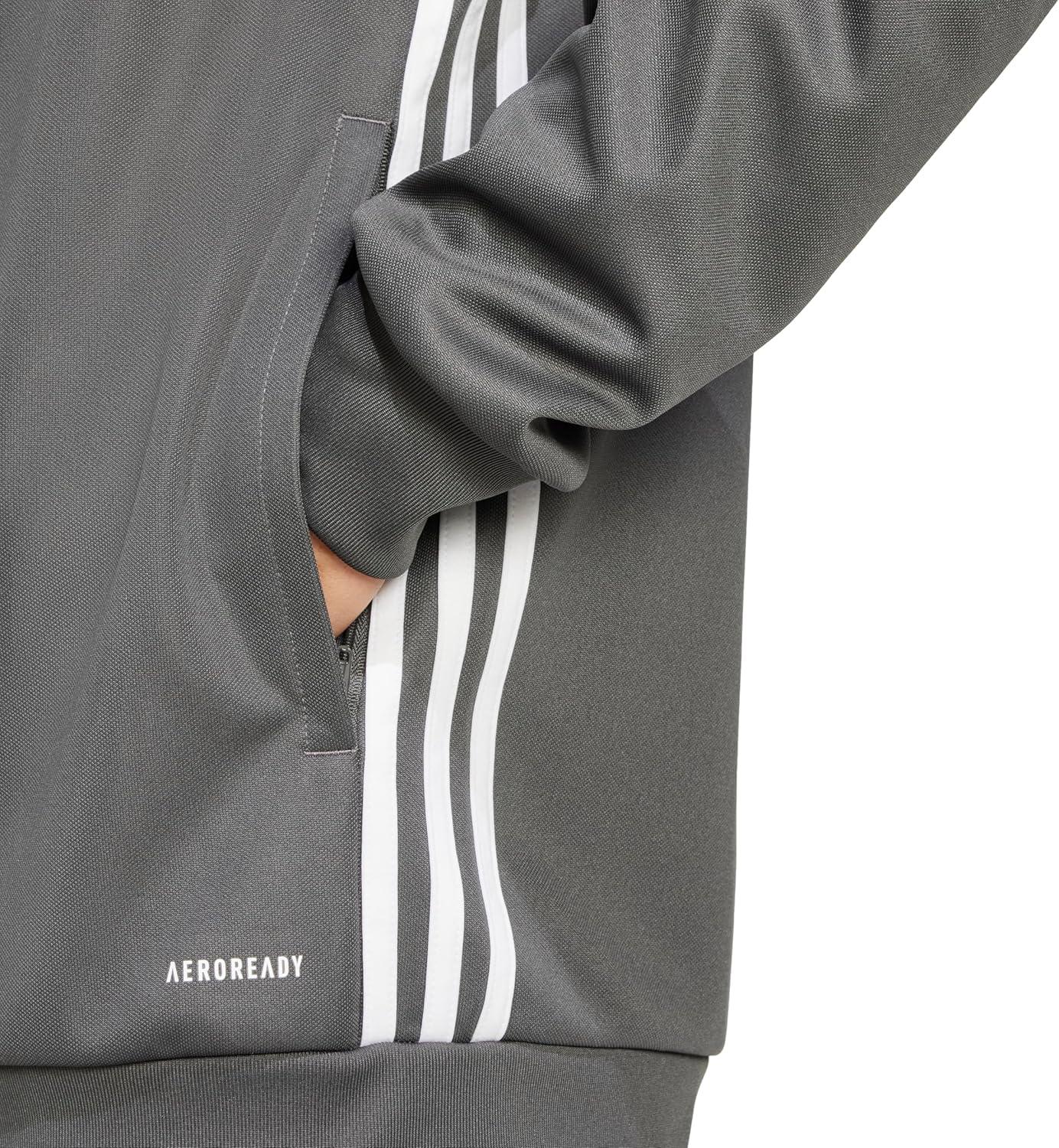 image:imageadidas Mens Tiro 25 Essentials Training Track TopGreyWhite