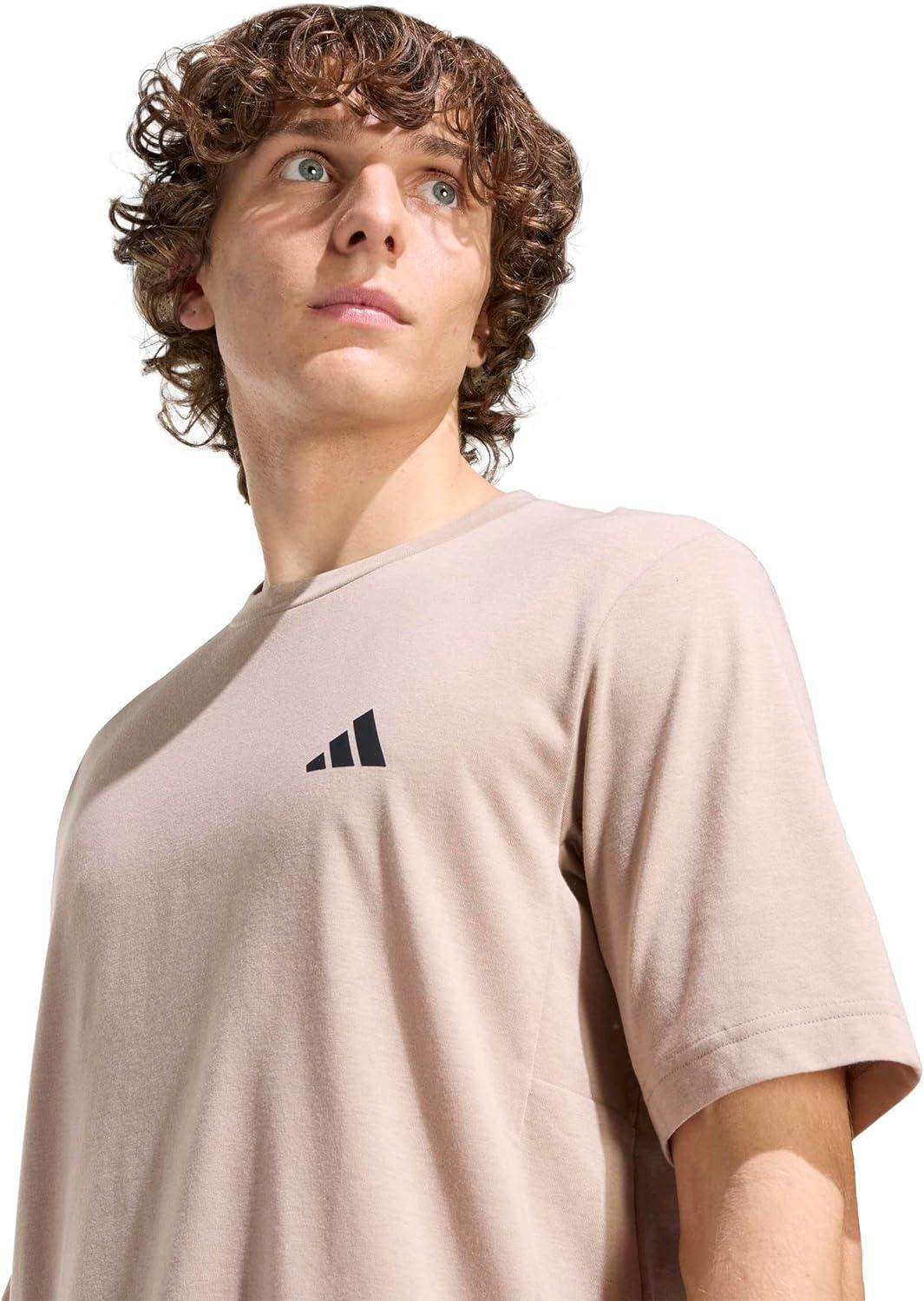 image:imageadidas Mens Workout Essentials Feel Ready TShirtChalky Brown