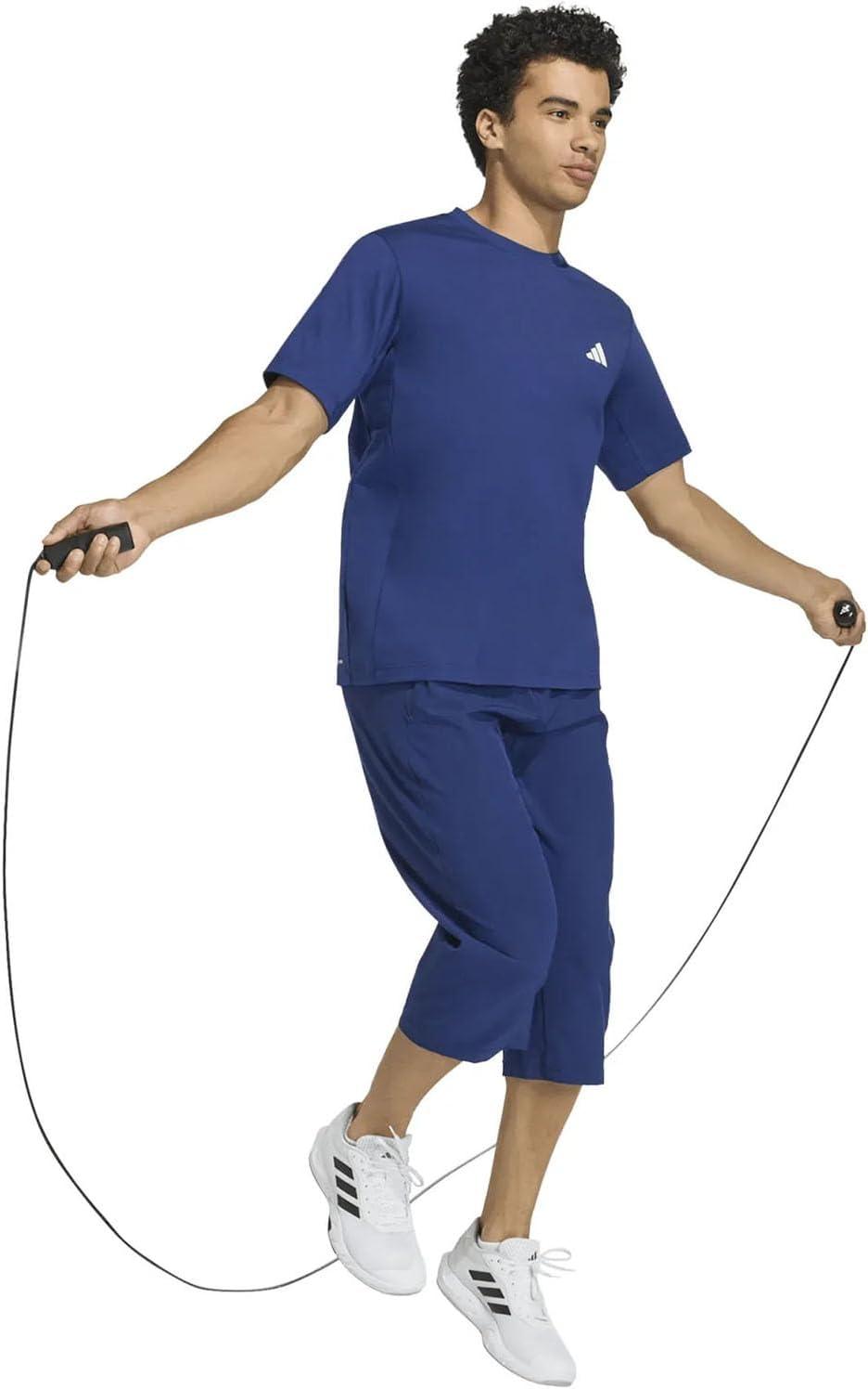 image:imageadidas Mens Workout Essentials Feel Ready TShirtDkblue