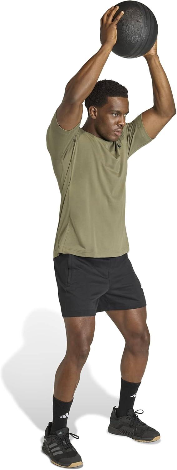 image:imageadidas Mens Workout Essentials Feel Ready TShirtOlive Strata
