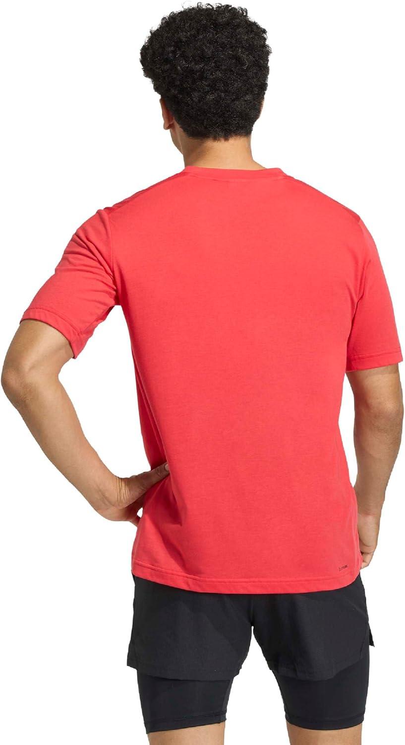 image:imageadidas Mens Workout Essentials Feel Ready TShirtPure Ruby