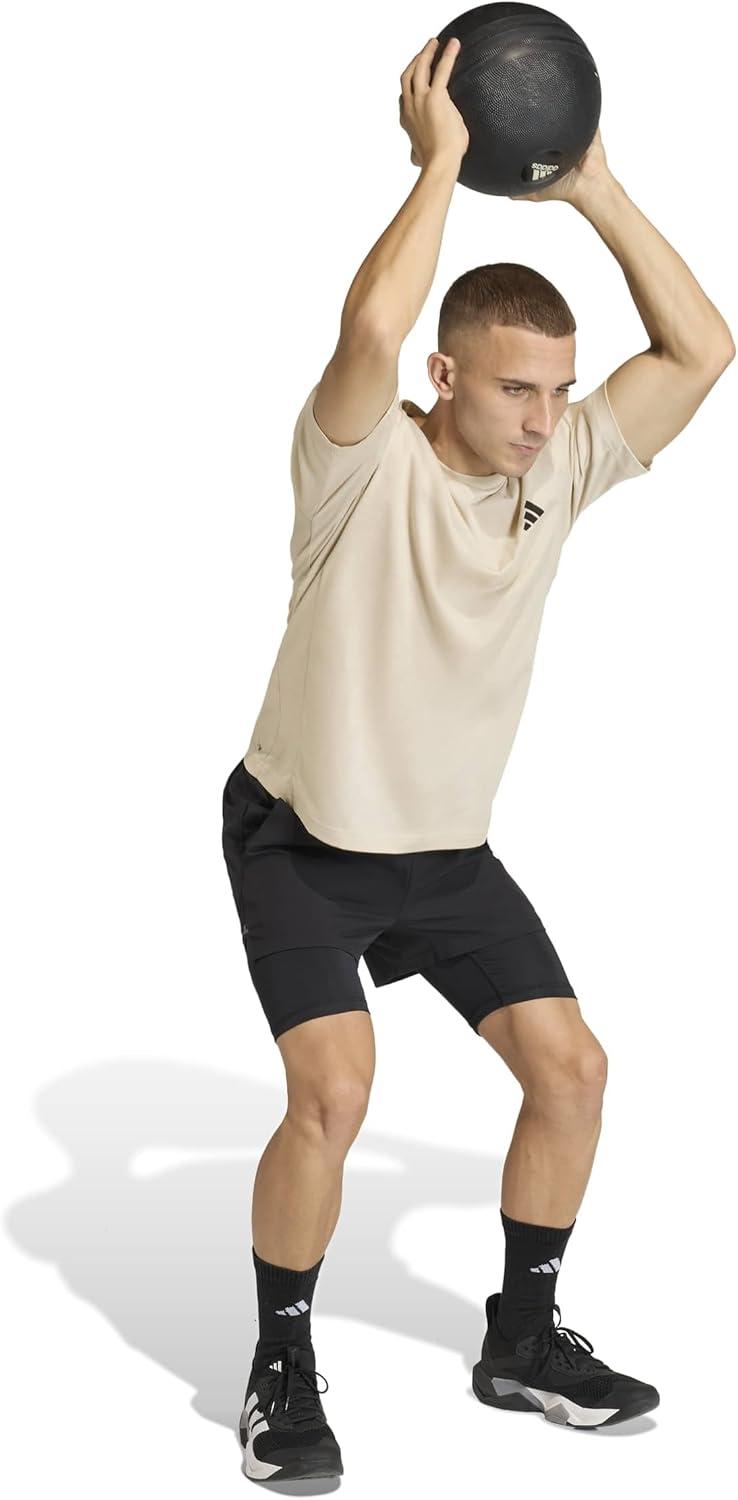 image:imageadidas Mens Workout Essentials Feel Ready TShirtWonder Alumina