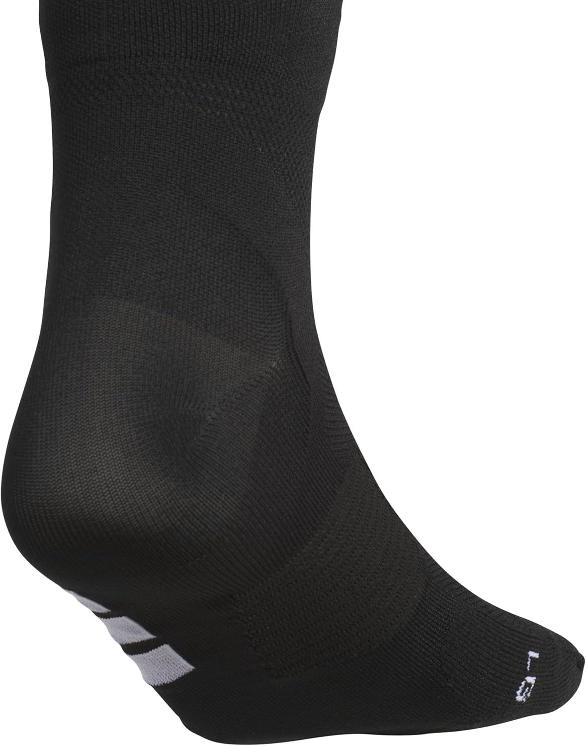 image:imageadidas Unisex Adizero Running Socks 1 Pair Performance amp TrainingBlackWhiteQuarter