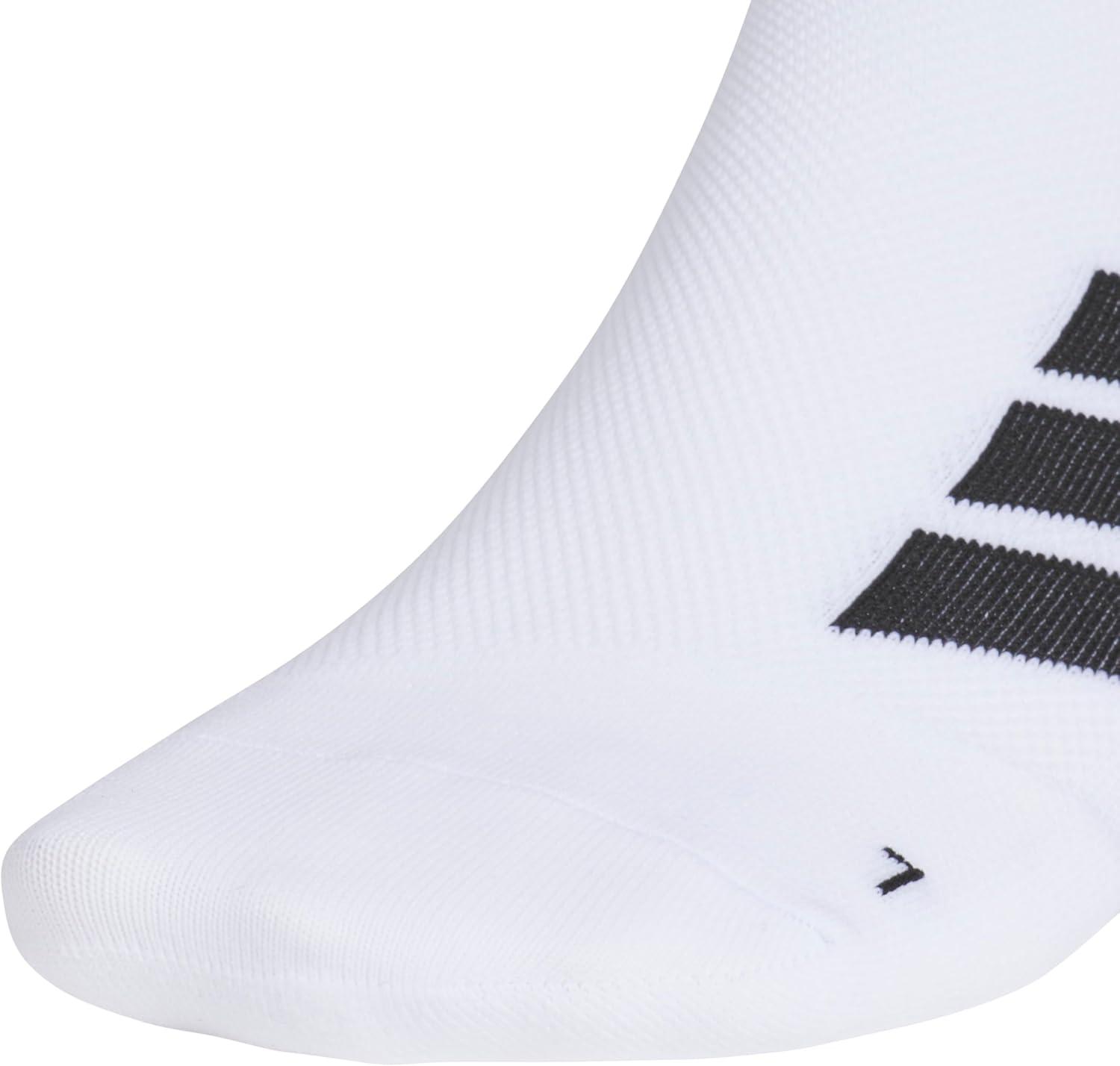 image:imageadidas Unisex Adizero Running Socks 1 Pair Performance amp TrainingWhiteBlackNo Show