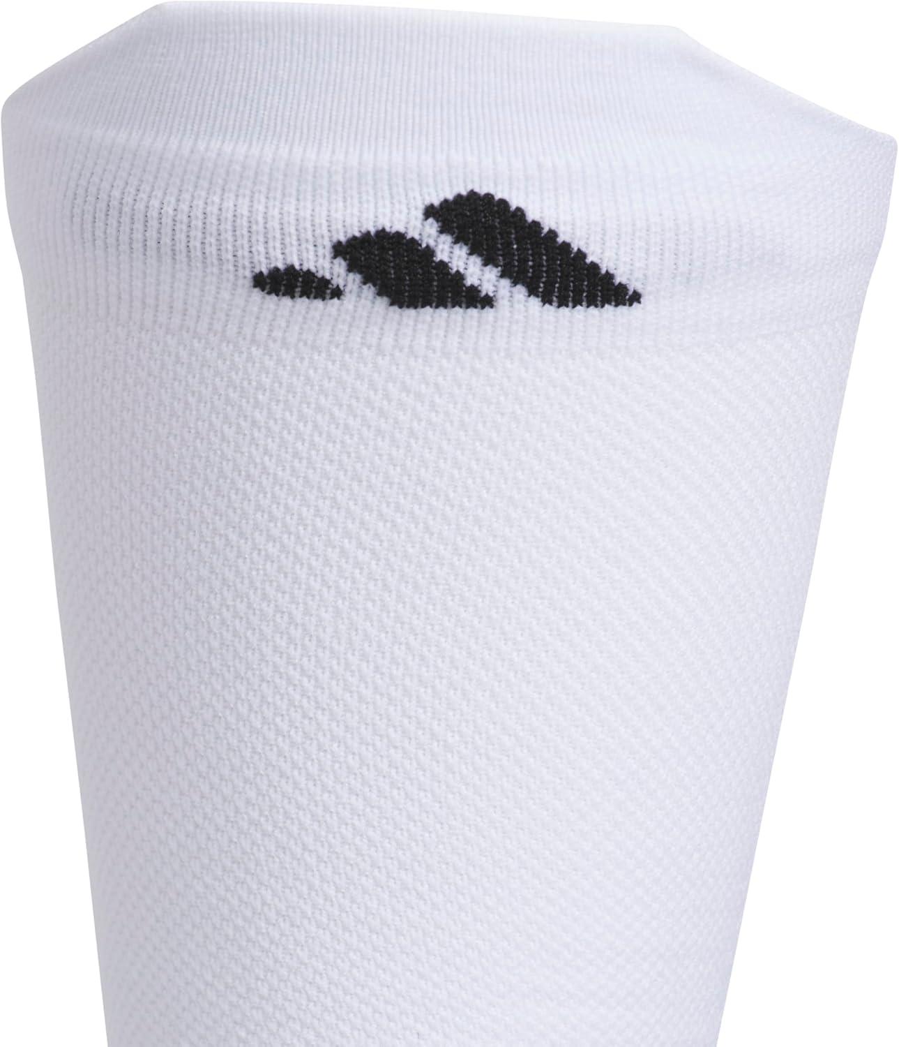 image:imageadidas Unisex Adizero Running Socks 1 Pair Performance amp TrainingWhiteBlackOverthecalf