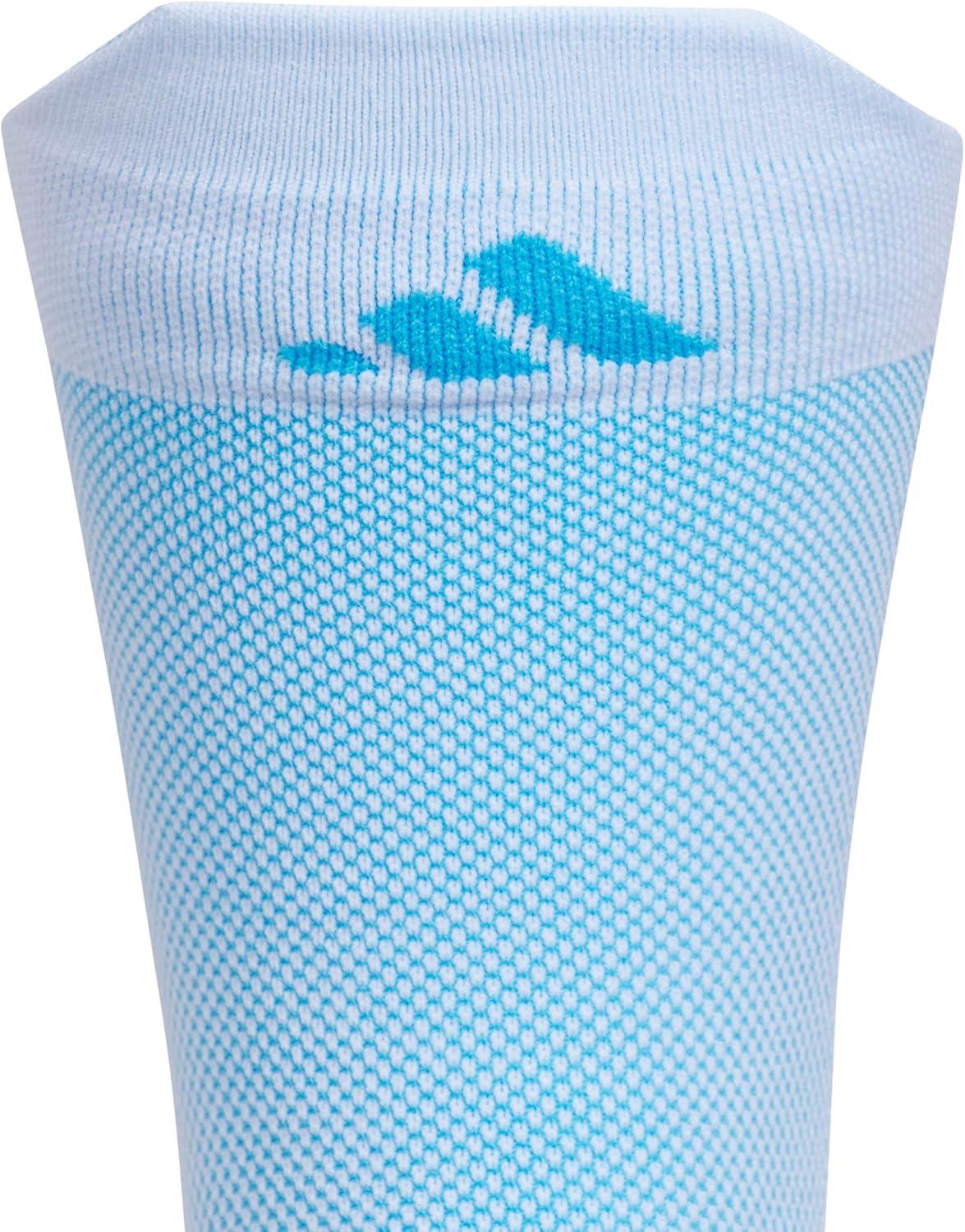 image:imageadidas Unisex Adizero Running Socks 1 Pair Performance amp TrainingWhiteLucid AquamarineCrew