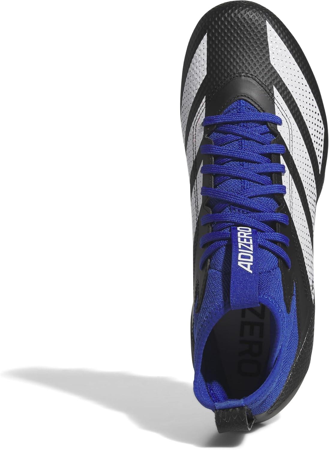 image:imageadidas Unisex Adult Adizero Impact American Football ShoesBlackWhiteTeam Royal Blue