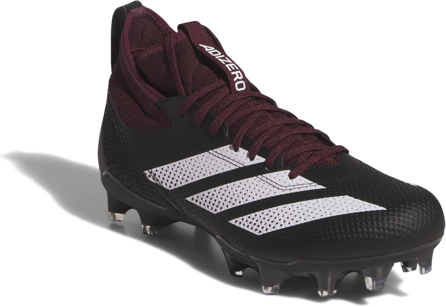 image:imageadidas Unisex Adult Adizero Impact American Football ShoesTeam MaroonWhiteBlack