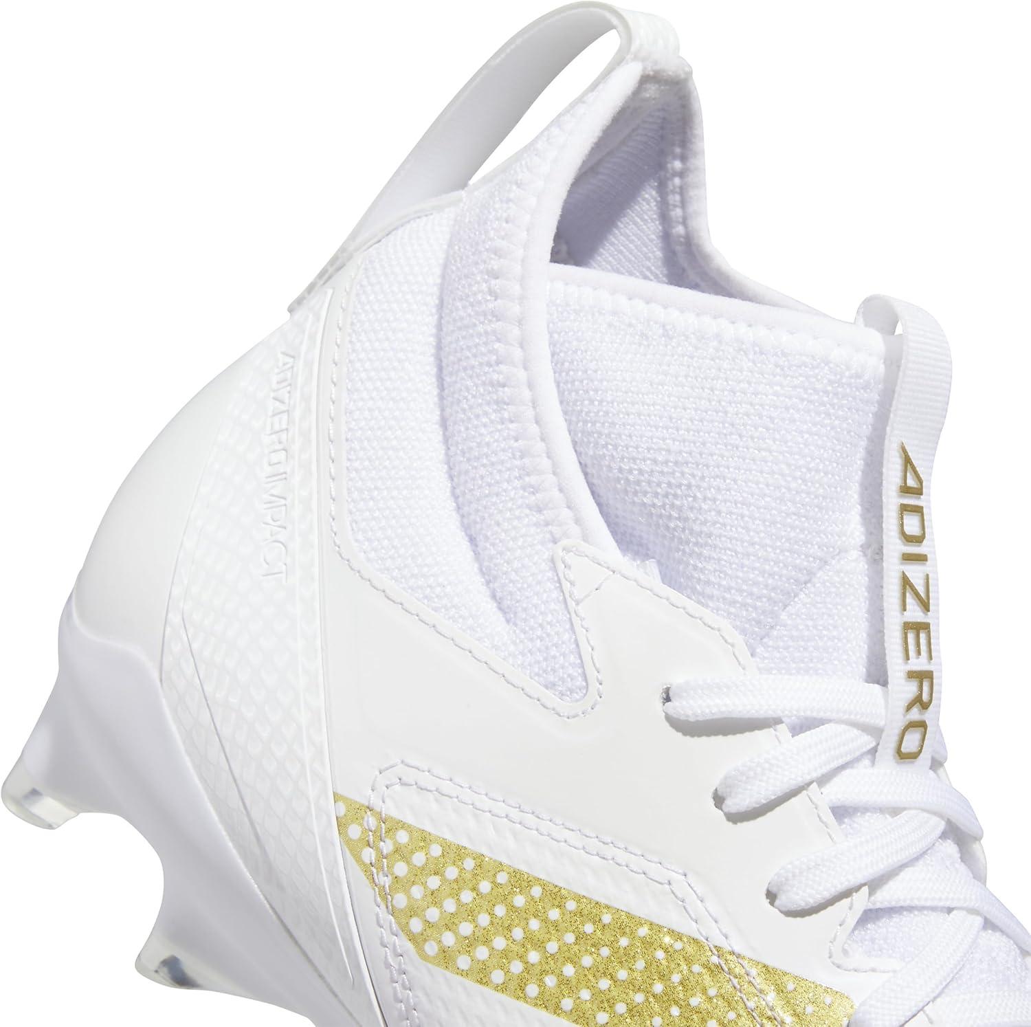 image:imageadidas Unisex Adult Adizero Impact American Football ShoesWhiteGold MetallicWhite