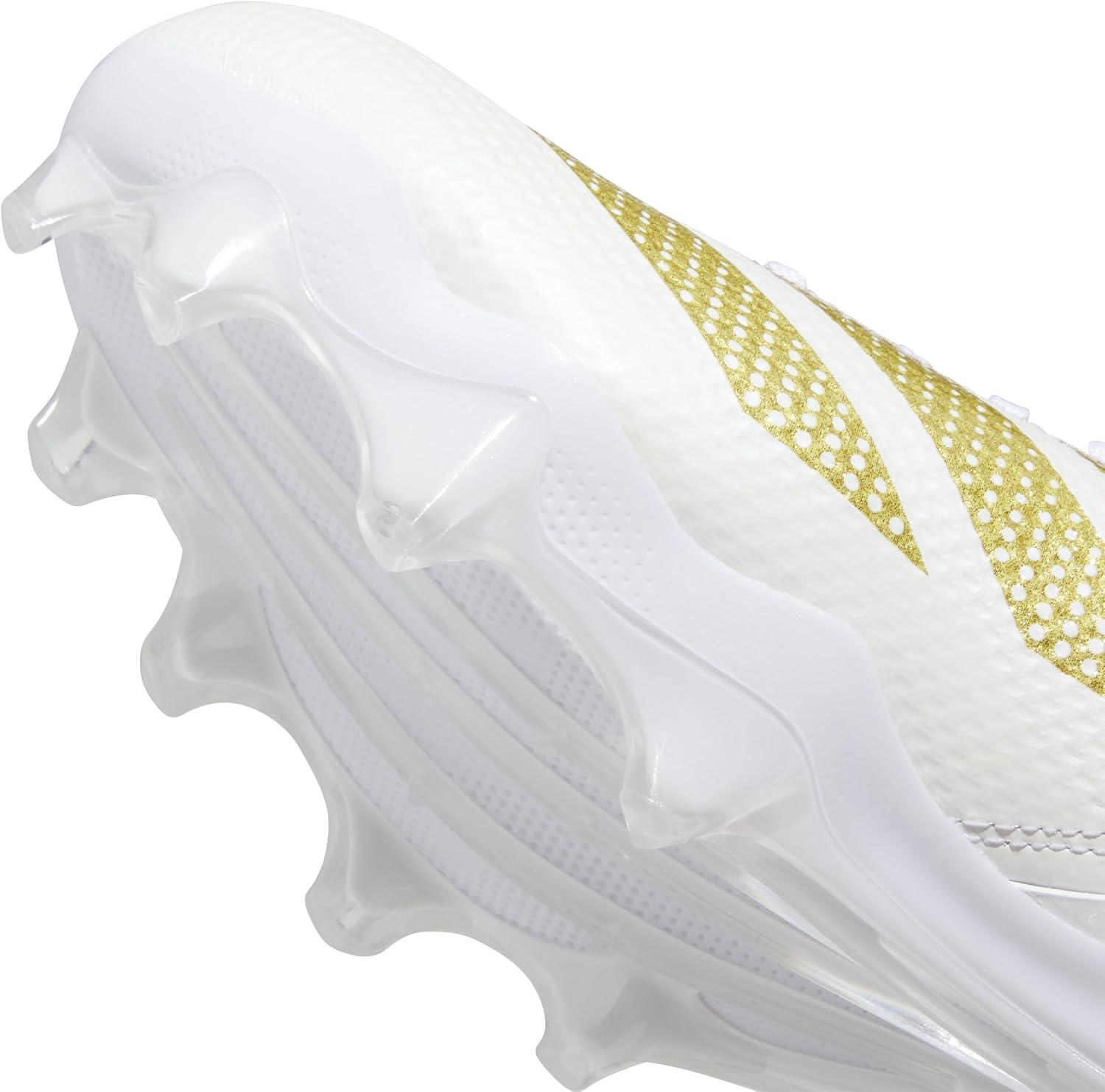 image:imageadidas Unisex Adult Adizero Impact American Football ShoesWhiteGold MetallicWhite