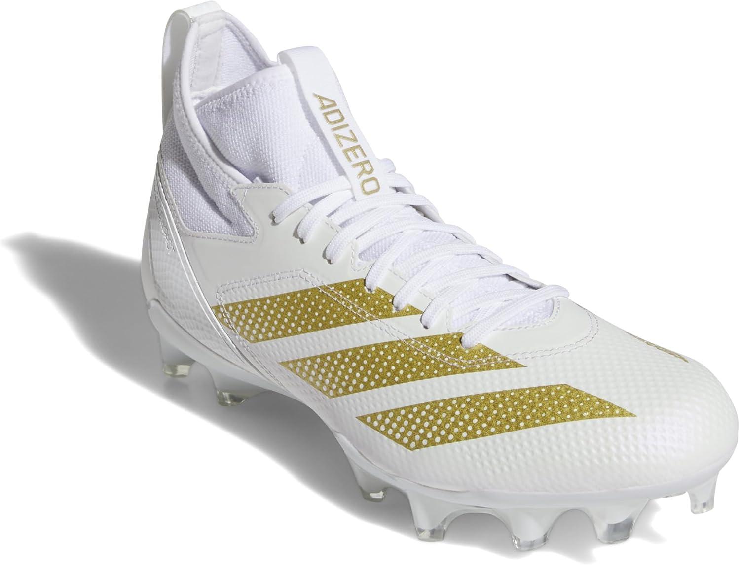 image:imageadidas Unisex Adult Adizero Impact American Football ShoesWhiteGold MetallicWhite