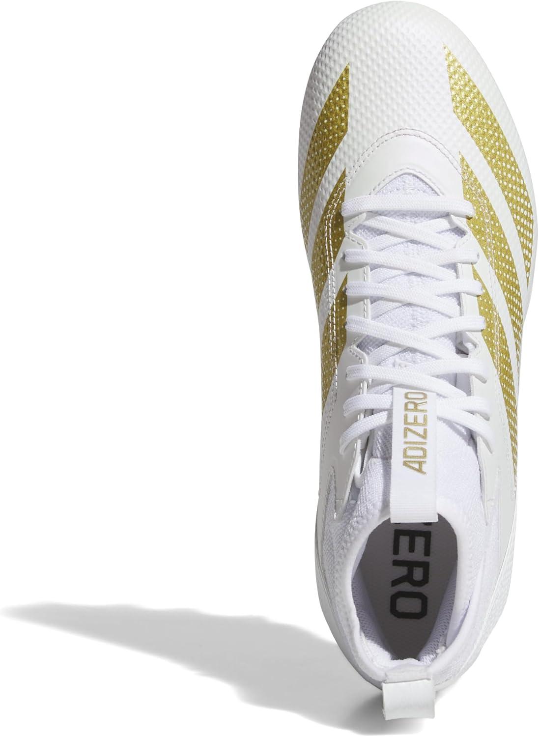 image:imageadidas Unisex Adult Adizero Impact American Football ShoesWhiteGold MetallicWhite