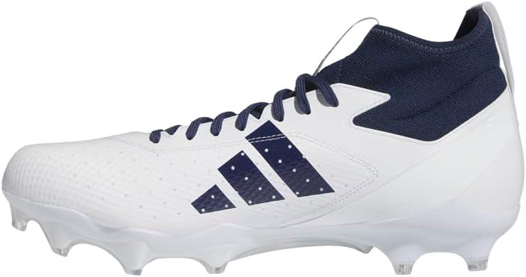 image:imageadidas Unisex Adult Adizero Impact American Football ShoesWhiteTeam Navy BlueWhite