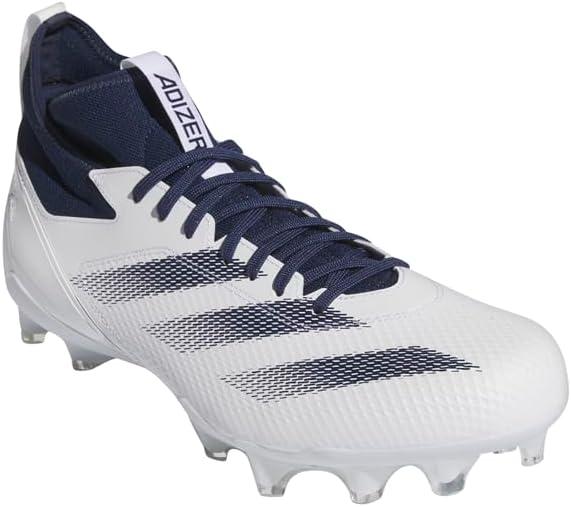 image:imageadidas Unisex Adult Adizero Impact American Football ShoesWhiteTeam Navy BlueWhite
