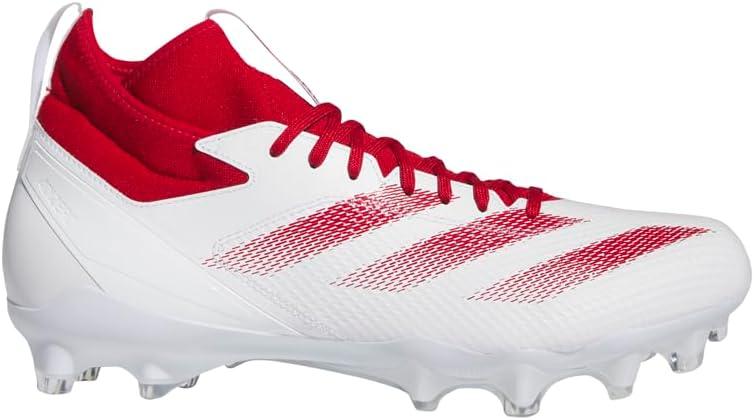 image:imageadidas Unisex Adult Adizero Impact American Football ShoesWhiteTeam Power RedWhite